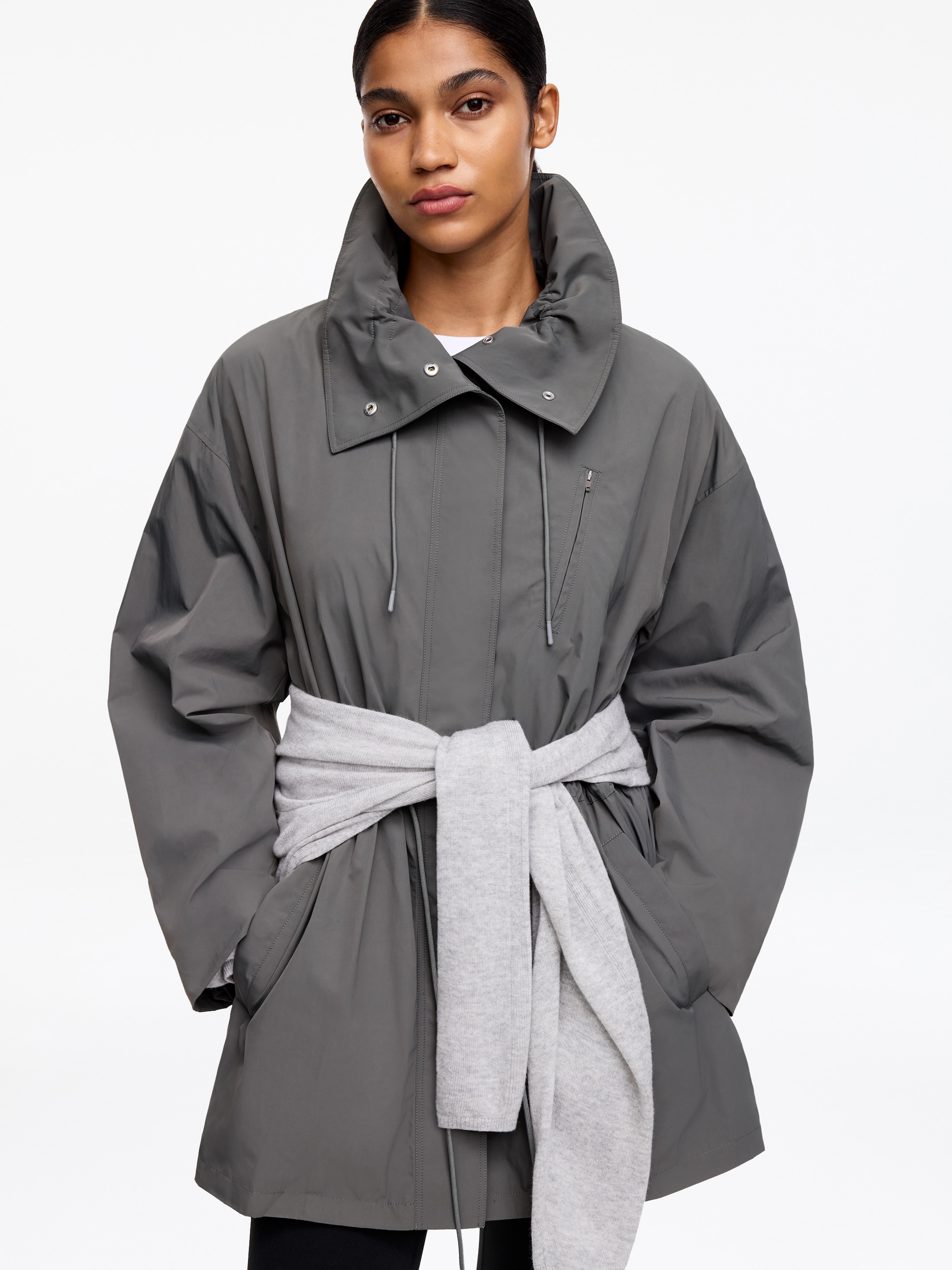 Nylonjacka - Grå - Regular fit - Women - StillMedia/Lookbook - 6