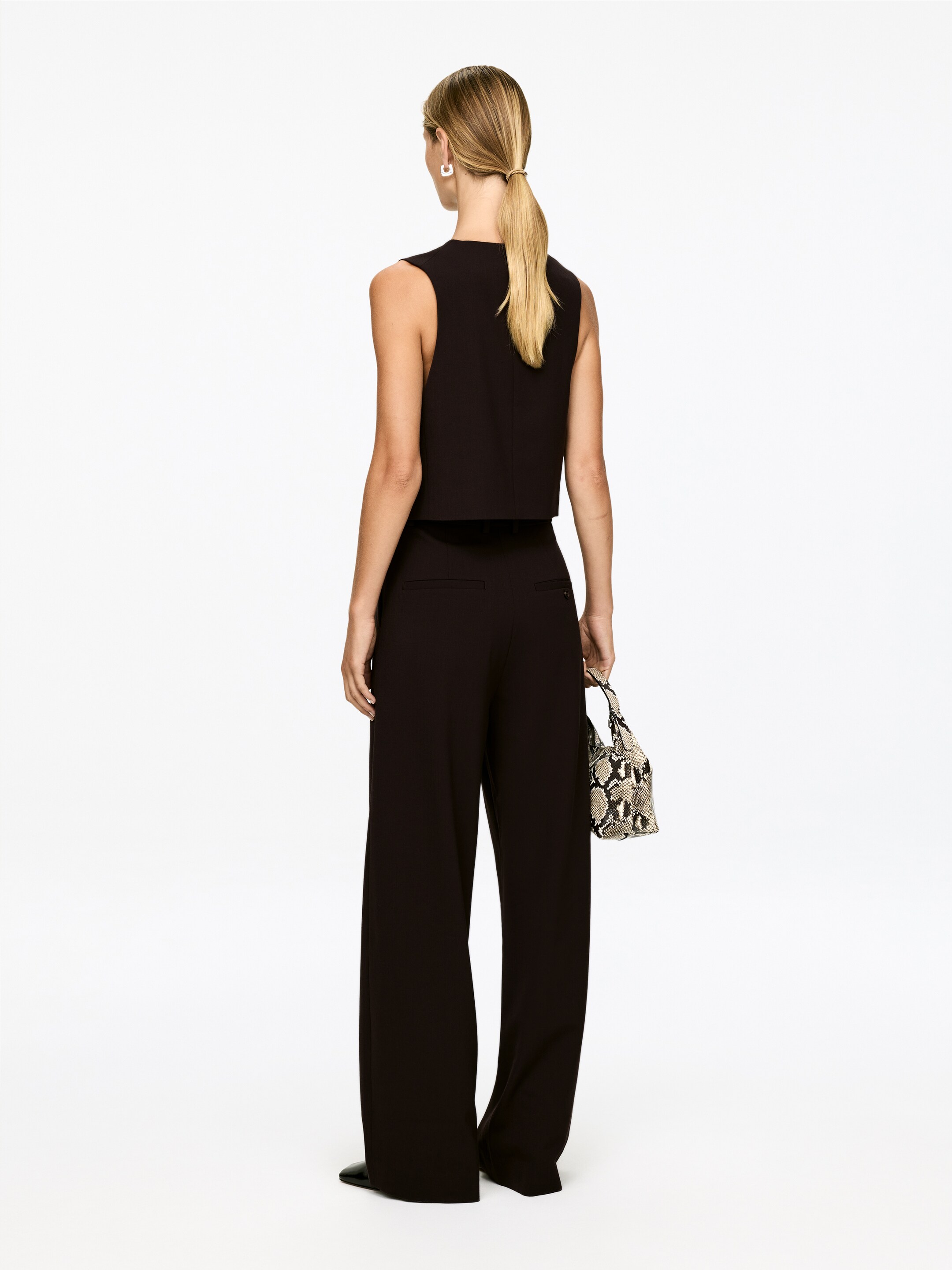 Agrandir l'image: Gilet raccourci - Marron foncé - FEMME | H&M FR 4