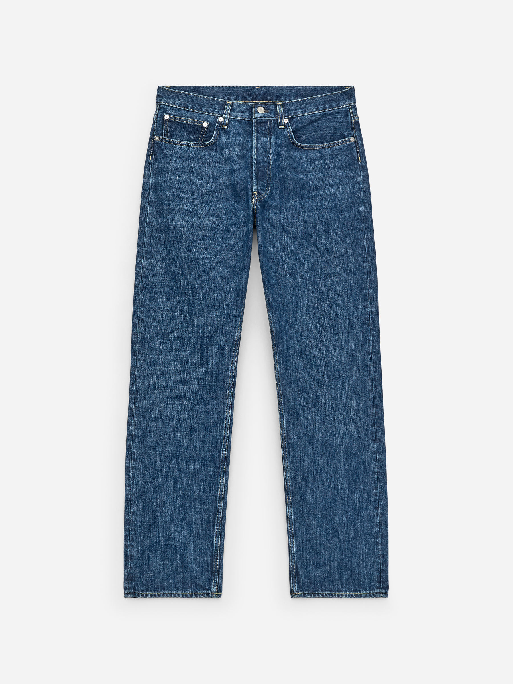 CLIFF jeans med rak passform-Blå-17683