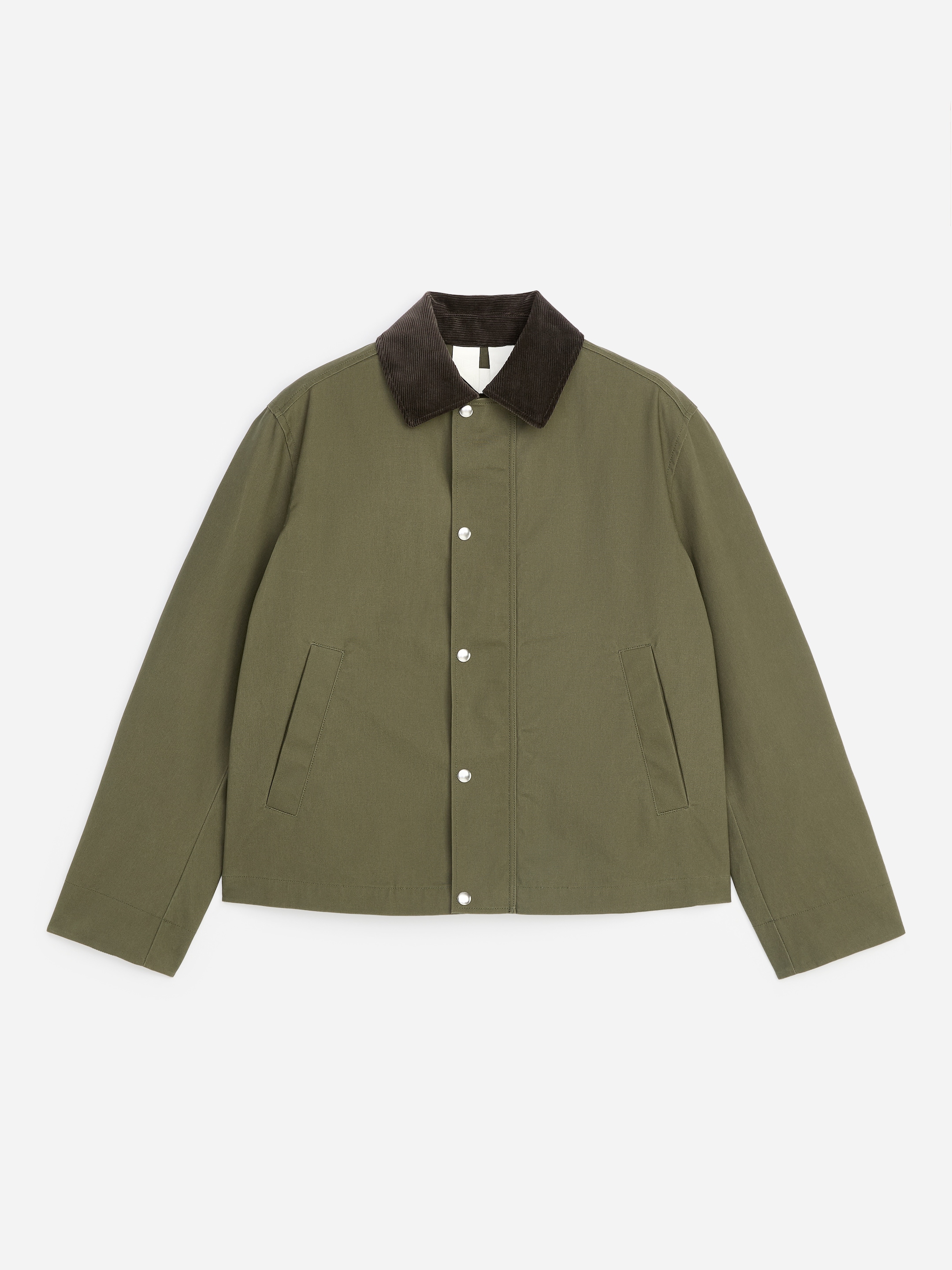 Short Waxed Jacket - Khaki Green - Regular fit - men - StillMedia/DescriptiveStillLife - 2
