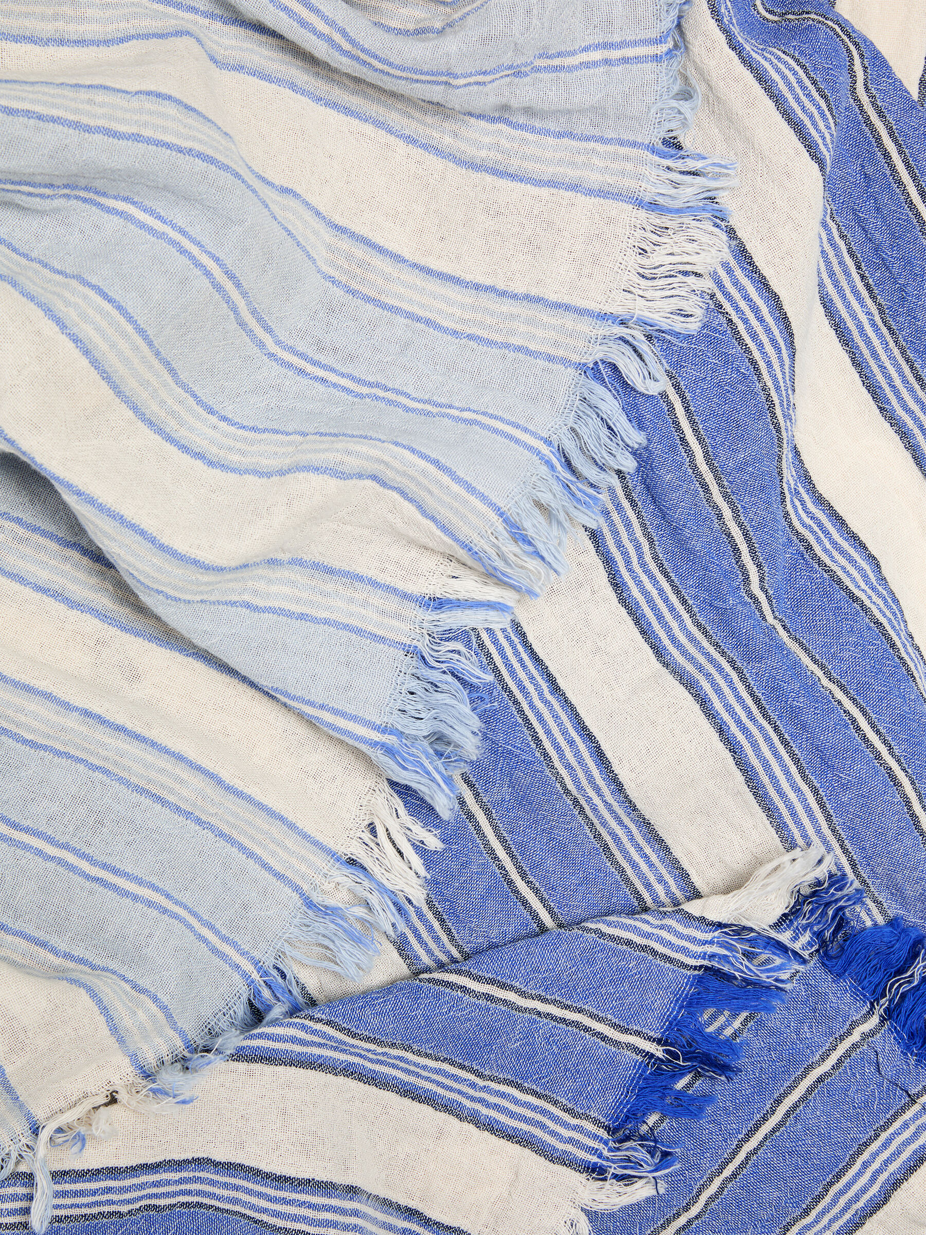 Gewebtes Baumwollhandtuch - Mittelblau/Weiß - Haushaltswaren - StillMedia/DescriptiveDetail - 1