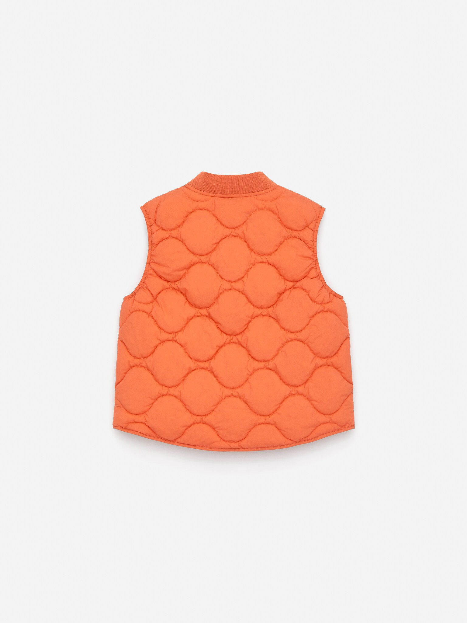 Quilted Vest - Orange - 2