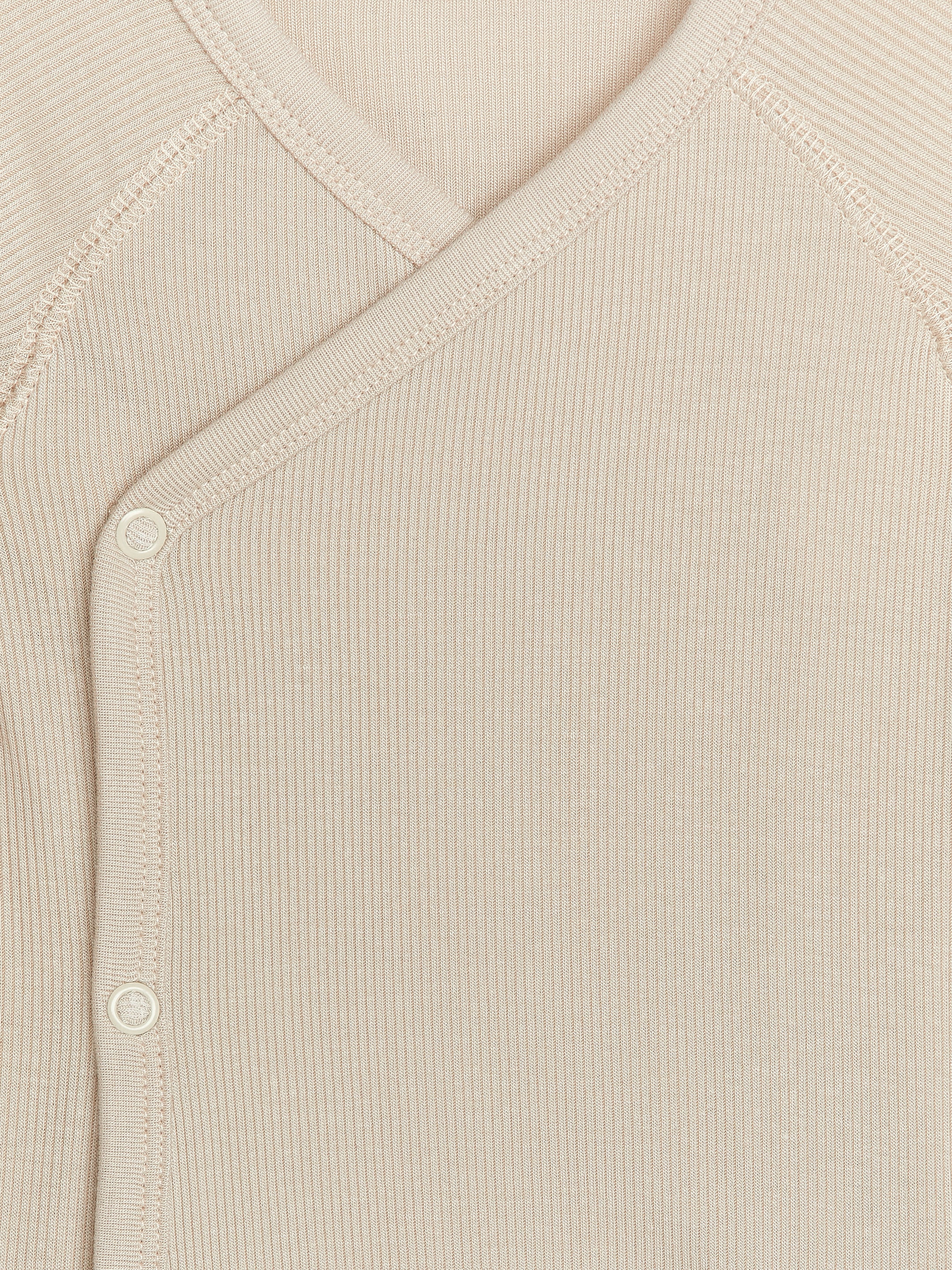 Ingrandisci l'immagine: Newborn Smooth Rib Bodysuit - Beige - BAMBINO | H&M CH 4