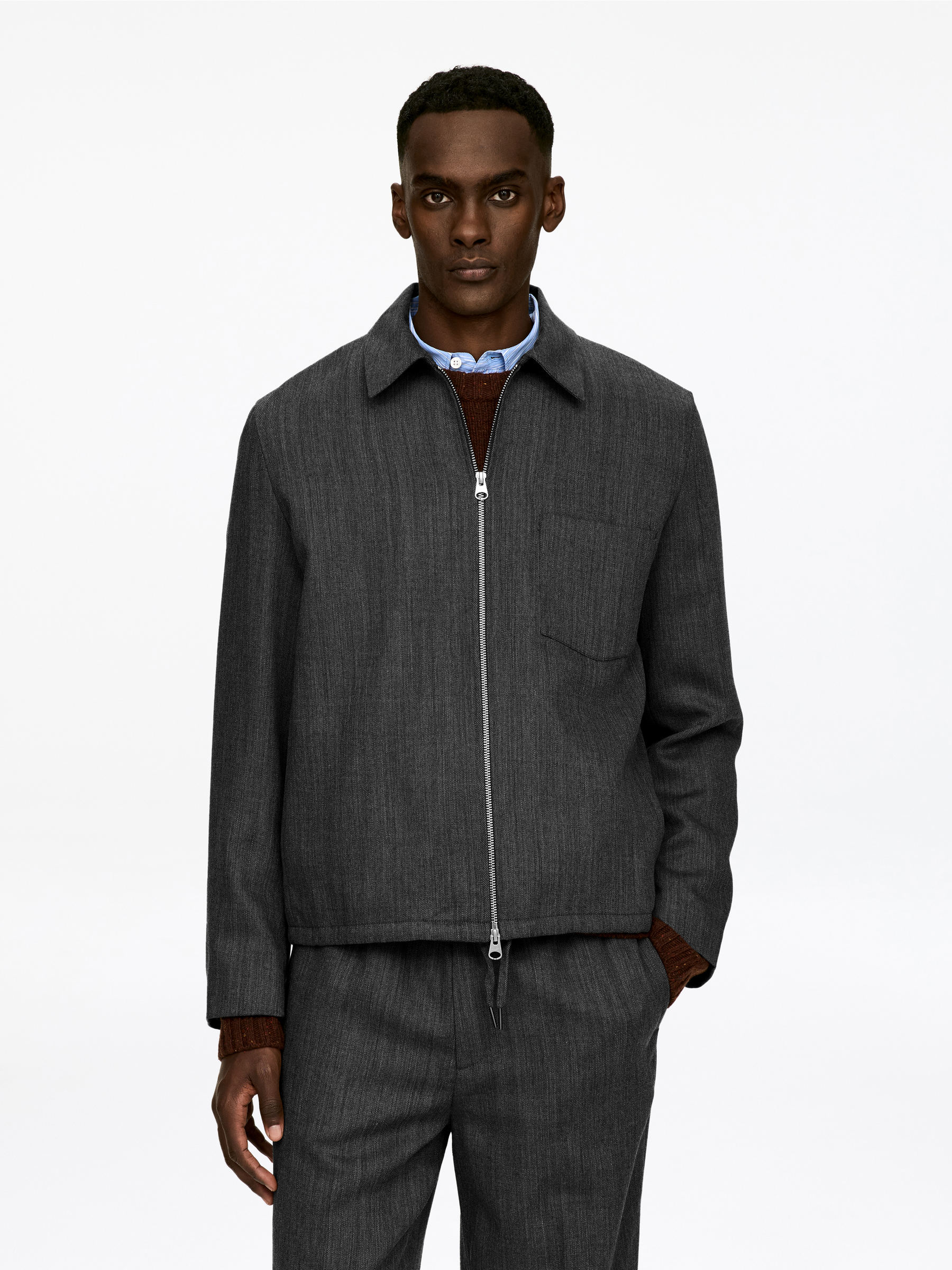 Wool Jacket - Grey - Regular fit - Men - StillMedia/Lookbook - 6