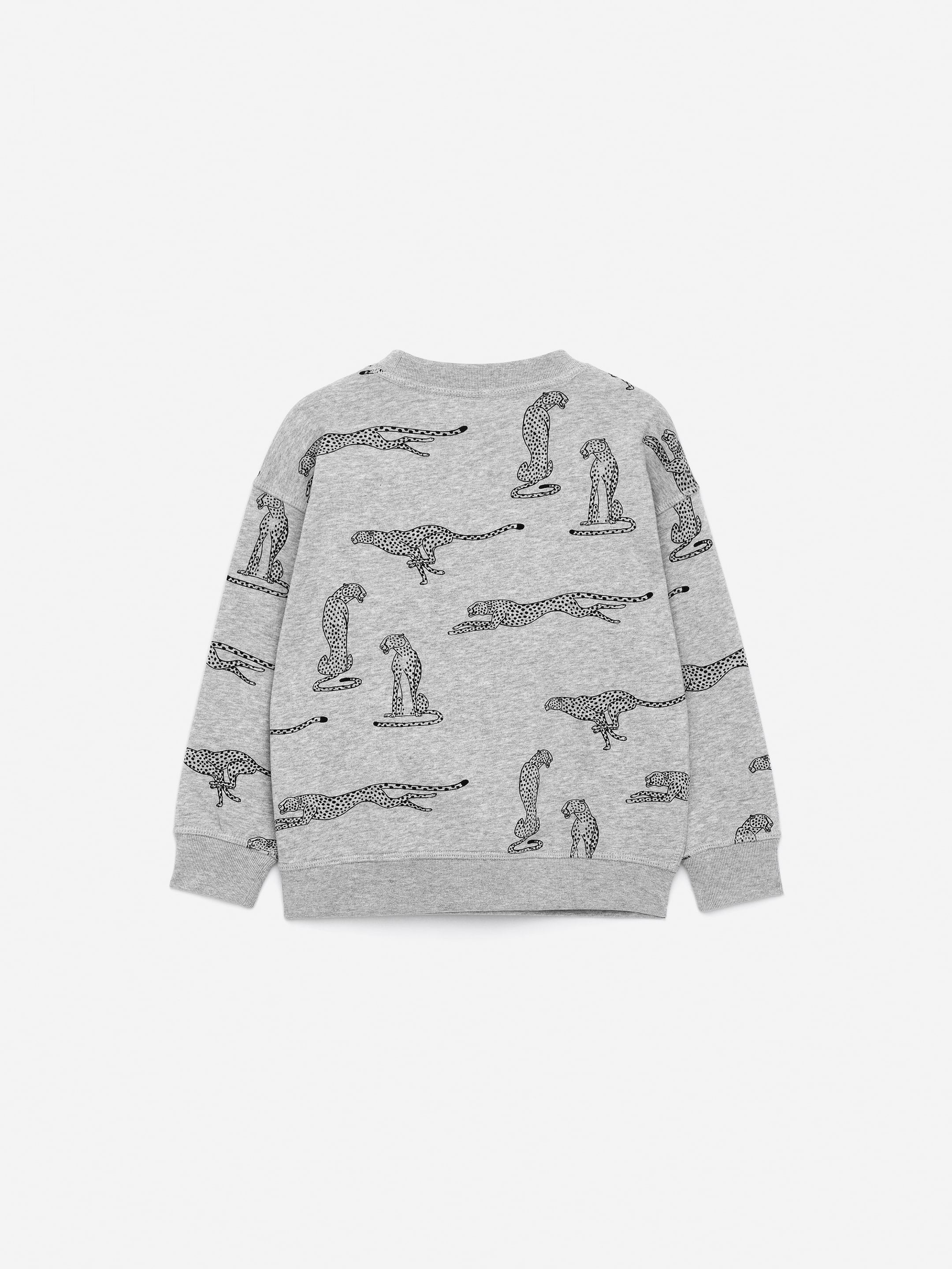 Relaxed Sweatshirt - Grey/Cheetah - Relaxed fit - Children - StillMedia/DescriptiveStillLife - 2
