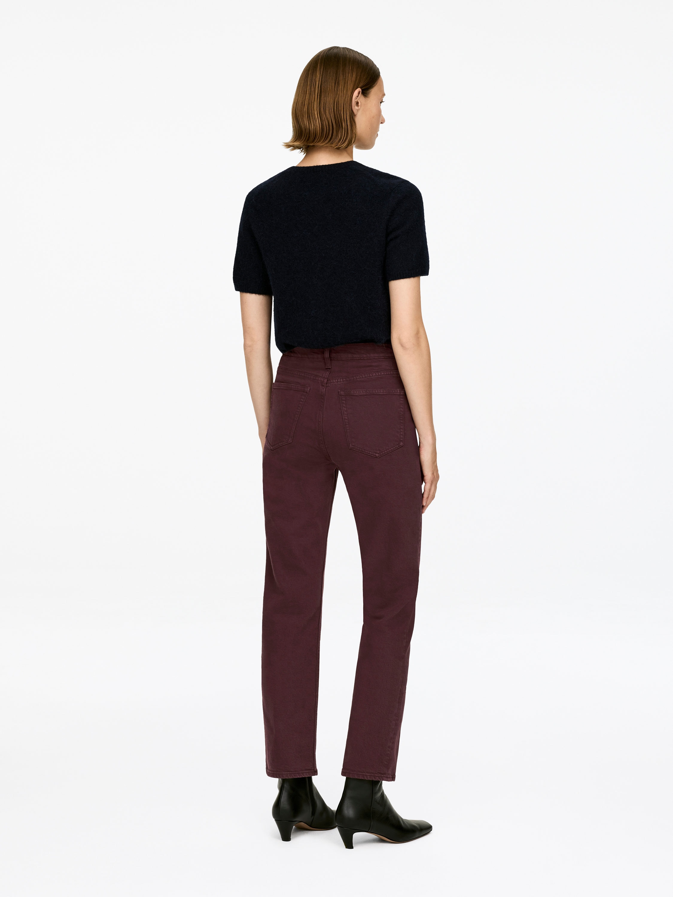 JADE CROPPED Slim Jeans - Dark Red - Slim fit - Women - StillMedia/Lookbook - 6