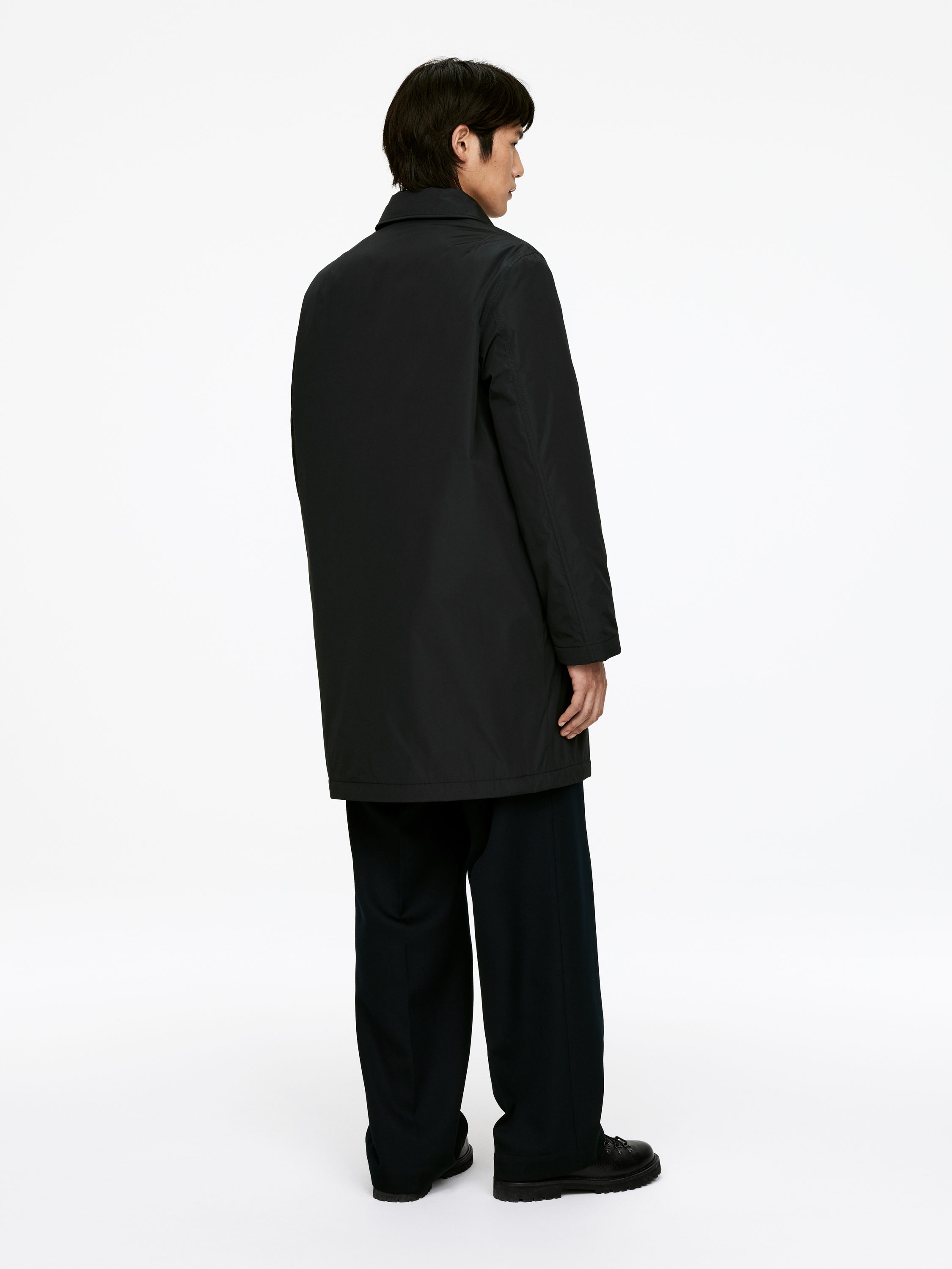 Light Padded Car Coat - Black - Regular fit - Men - StillMedia/Lookbook - 4