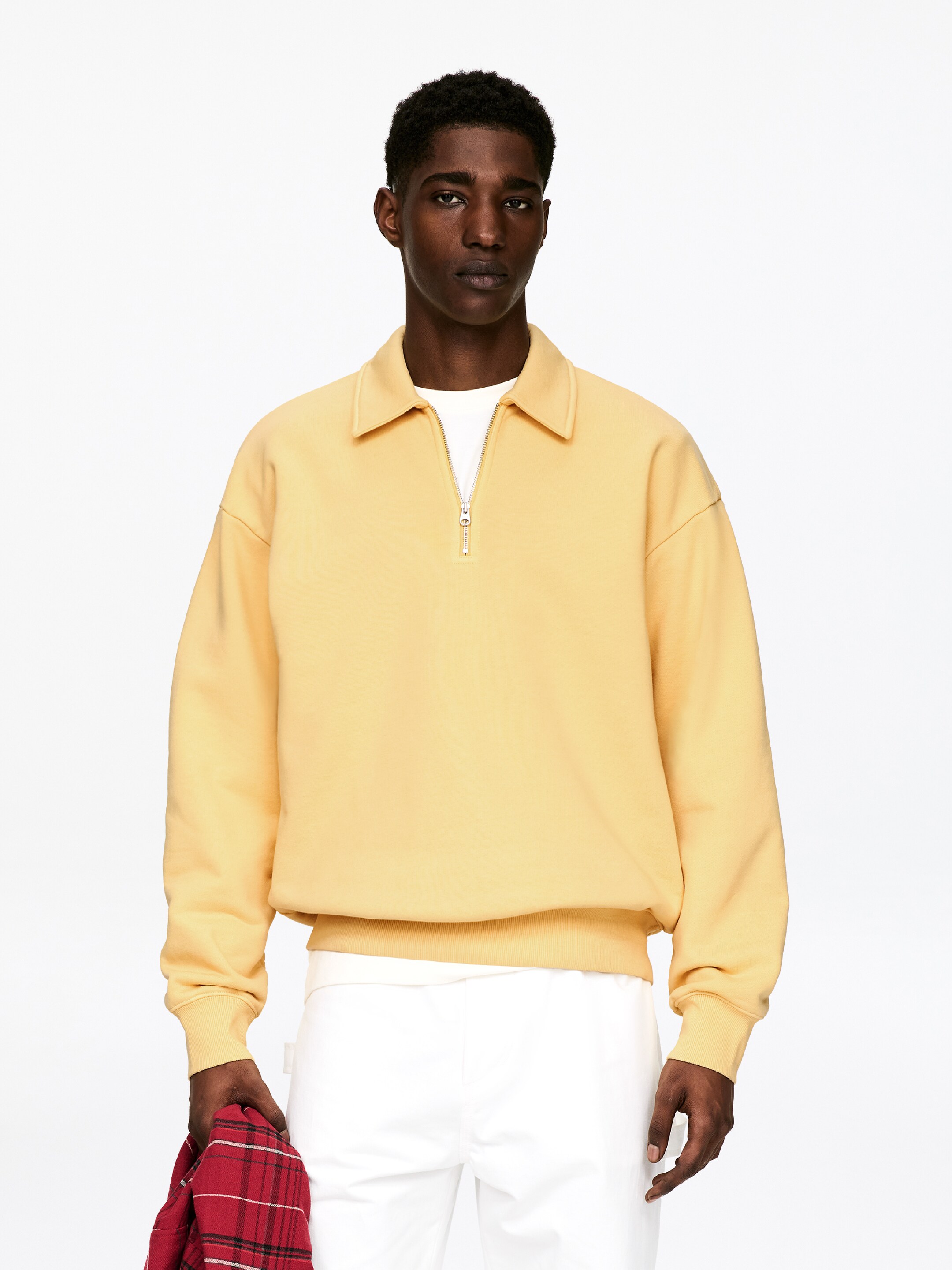 Visualizza immagine più grande: Polo con mezza cerniera - Giallo sbiadito - UOMO | H&M IT 1