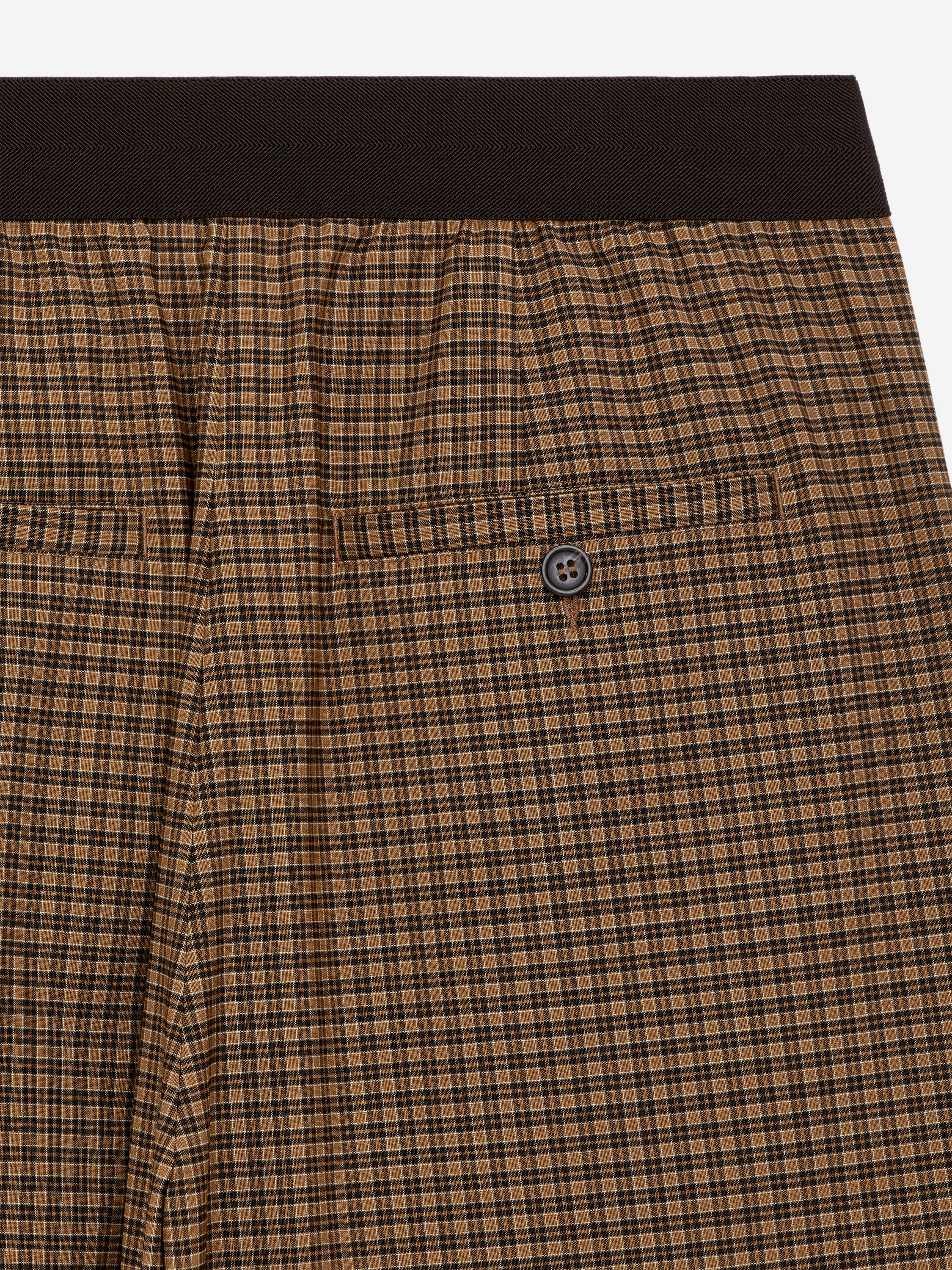 Elastic Waist Trousers - Brown - Relaxed fit - Women - StillMedia/DescriptiveDetail - 1