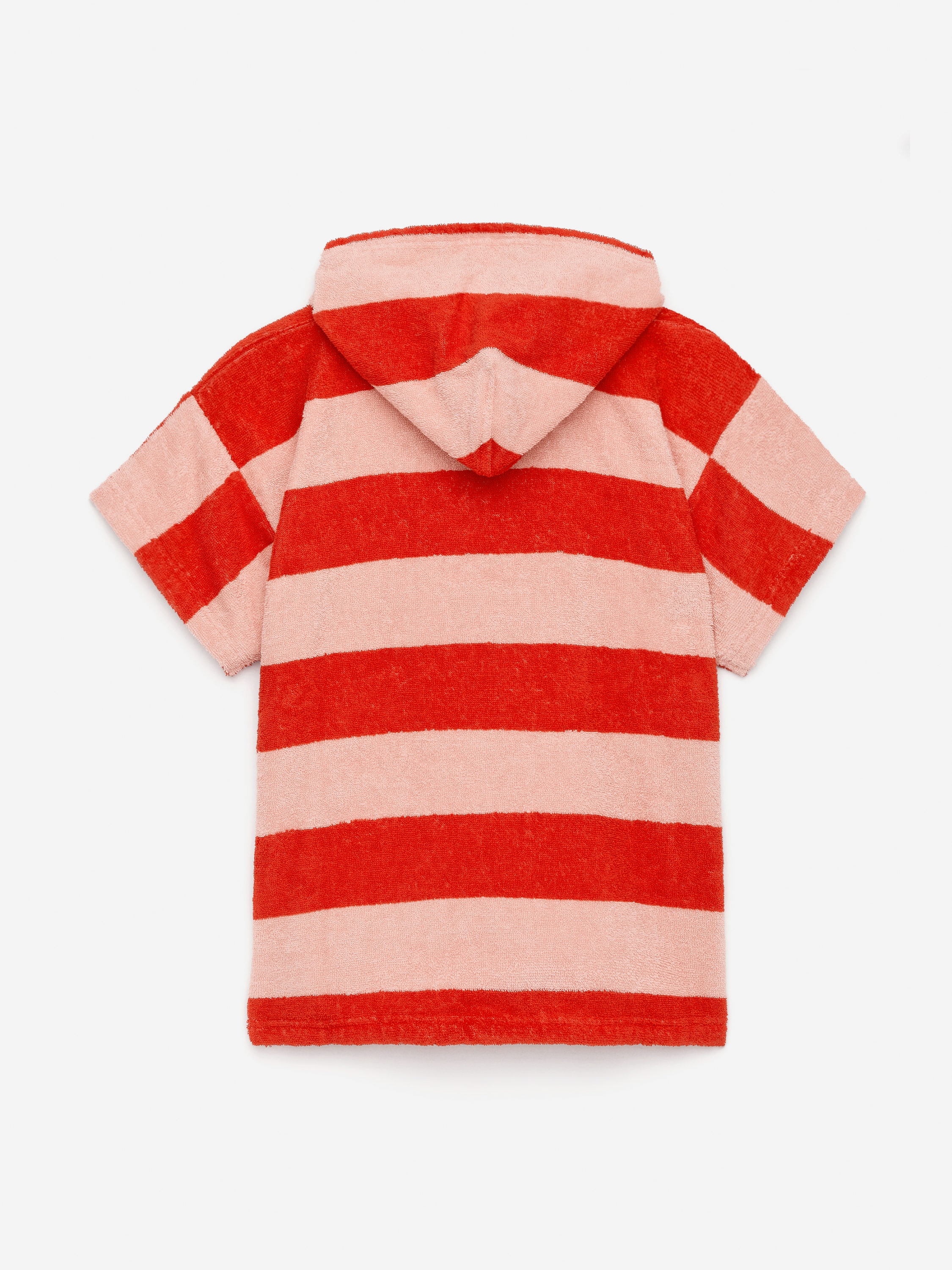 Hooded Towel T-Shirt - Pink/Red - Oversized - Children - StillMedia/DescriptiveStillLife - 1