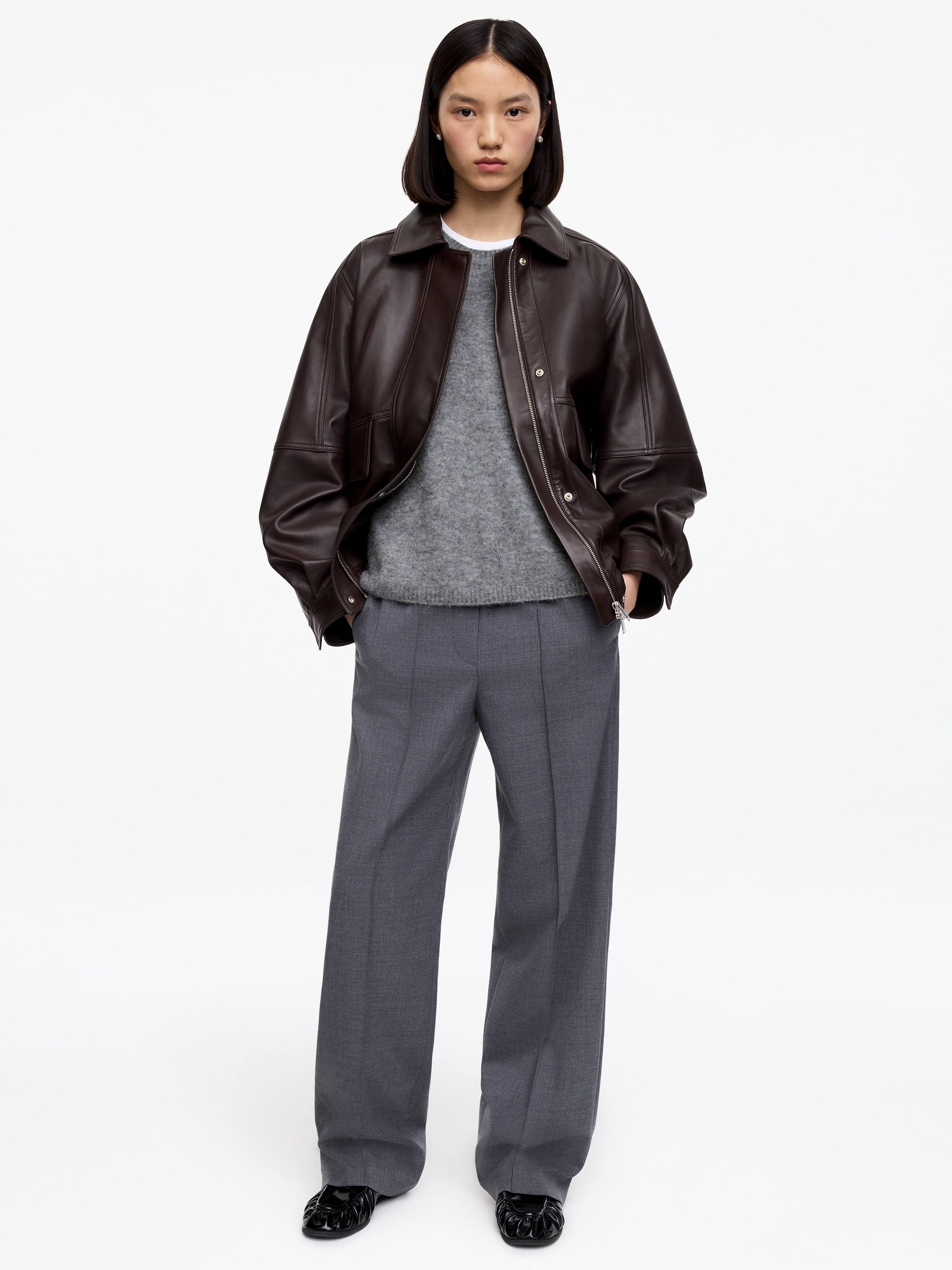 Jersey de mezcla de lana y alpaca - Gris - Oversized - Women - StillMedia/Lookbook - 7