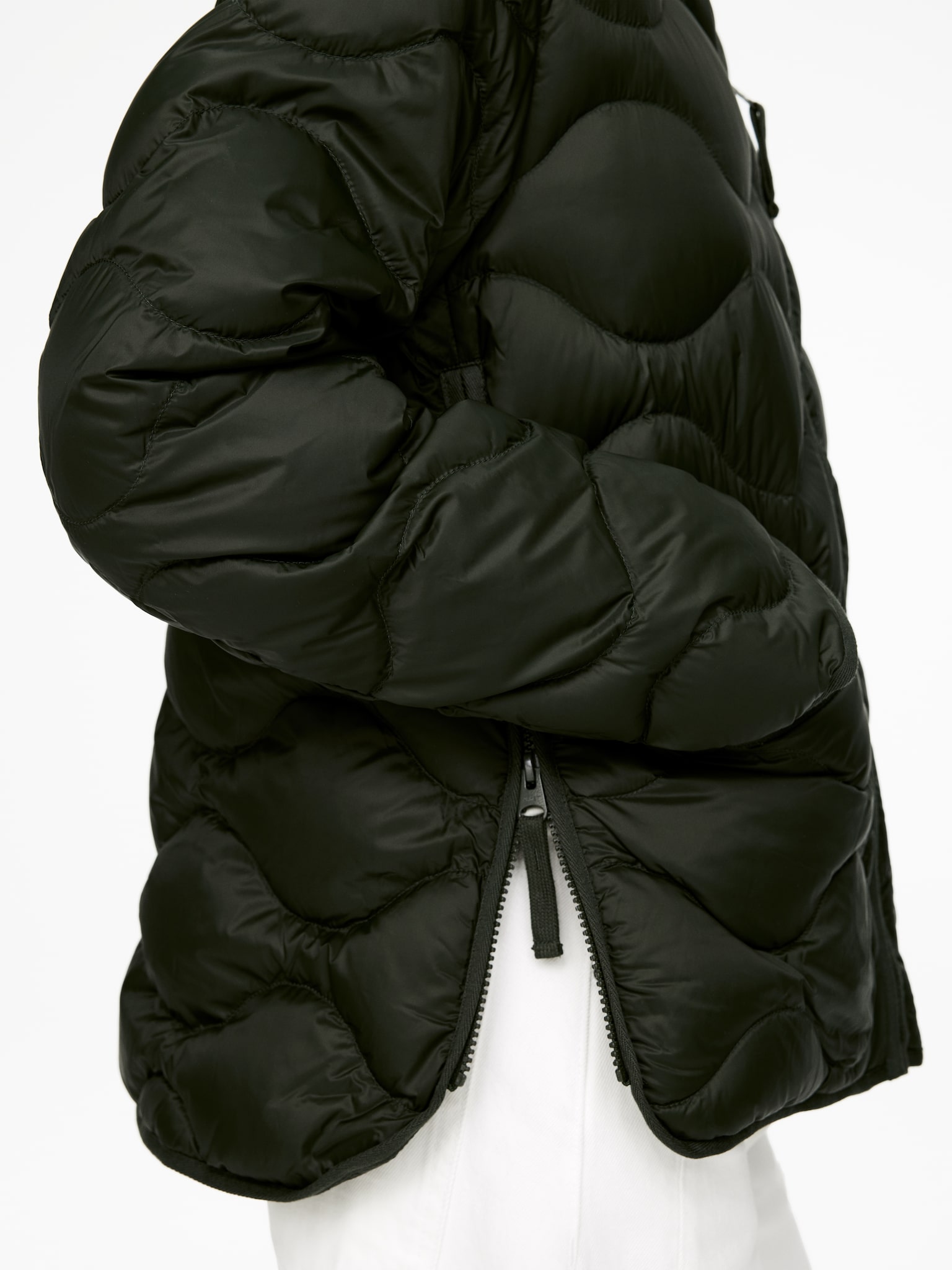 Veste matelassée 2 en 1 Upcycled Down - Vert foncé - 5