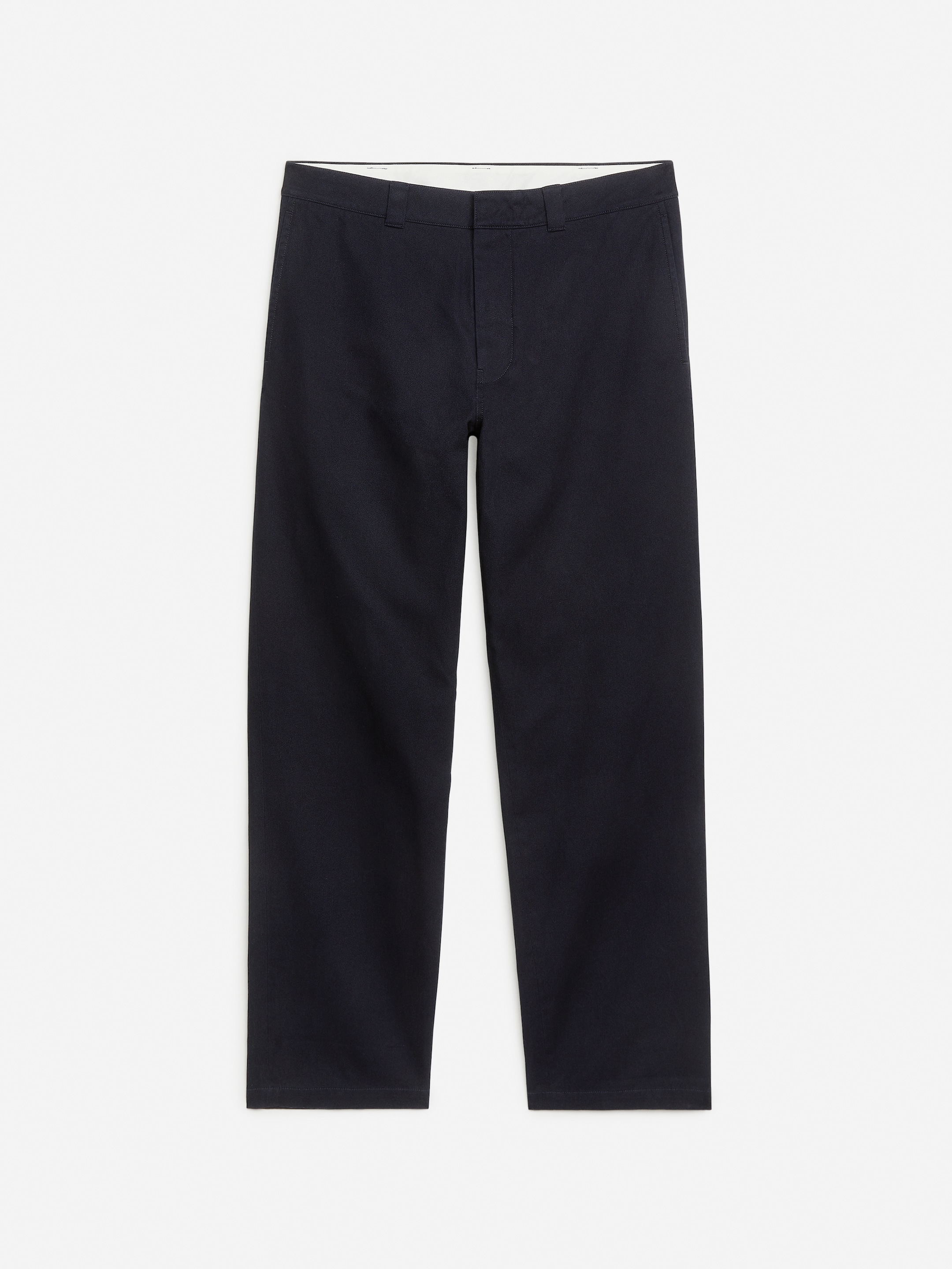 Cotton Twill Trousers - Dark Blue - Loose fit - Men - StillMedia/DescriptiveStillLife - 1