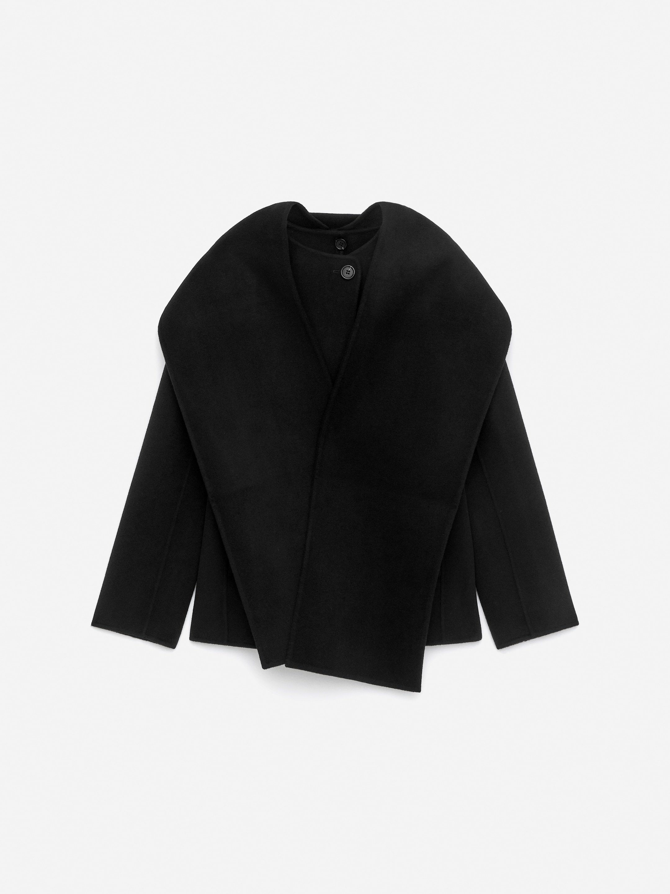 Doublé Wool-Blend Blazer-Black-16571