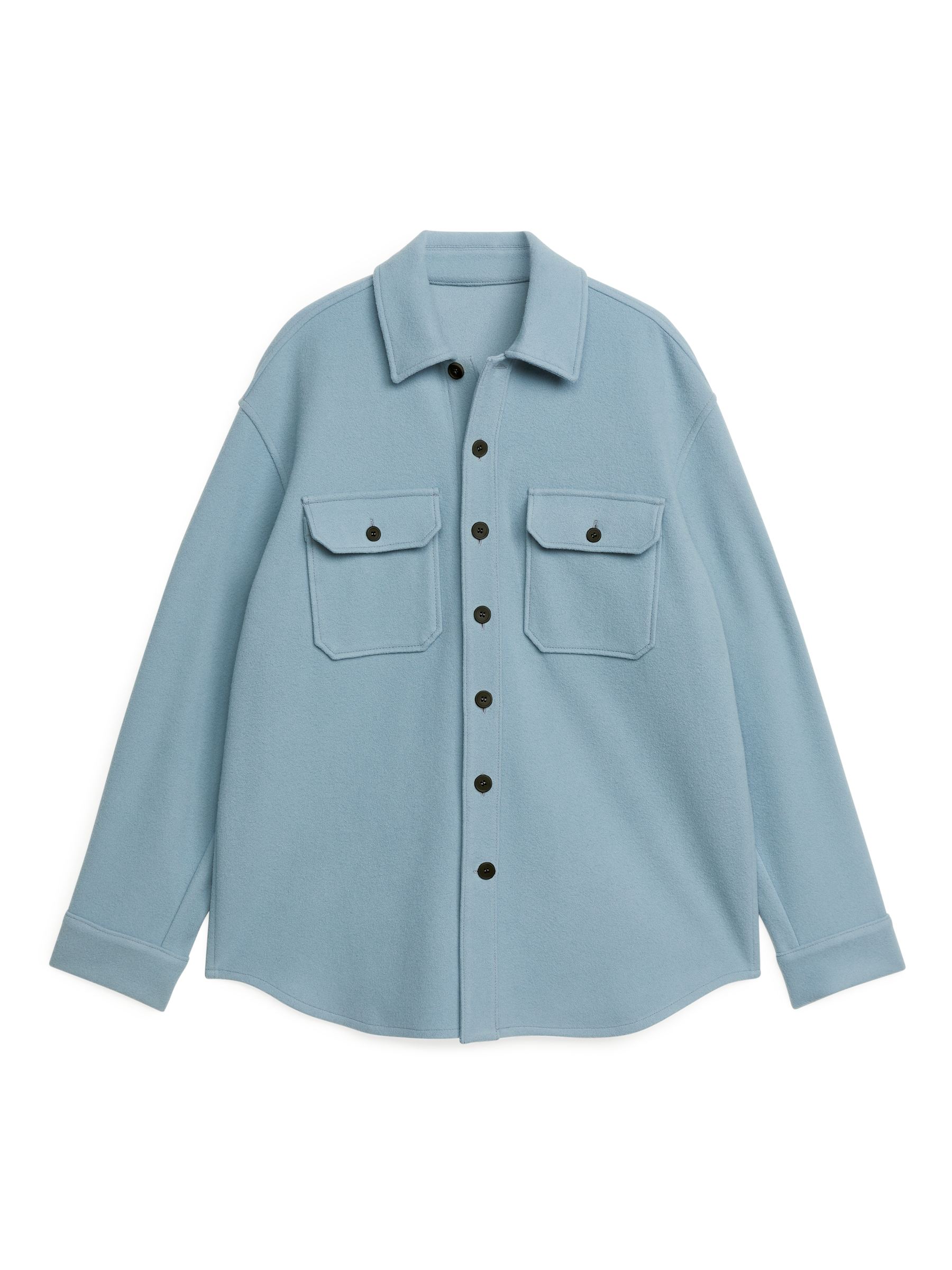 Oversized Wool Overshirt - Light Blue - Oversize - Men - StillMedia/DescriptiveStillLife - 1