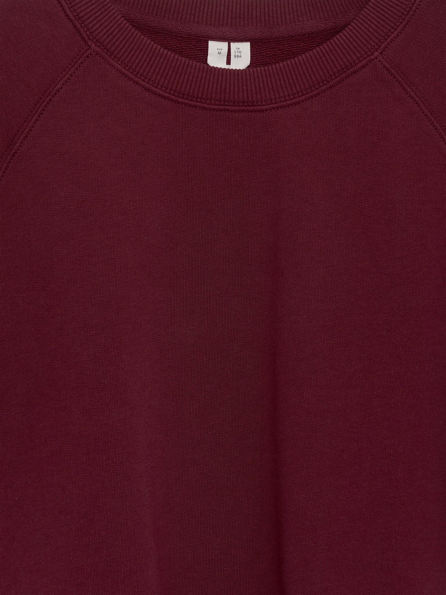 Felpa in spugna francese - Rosso scuro/Rosa tenue/Bianco sporco/Grigio mélange - 2