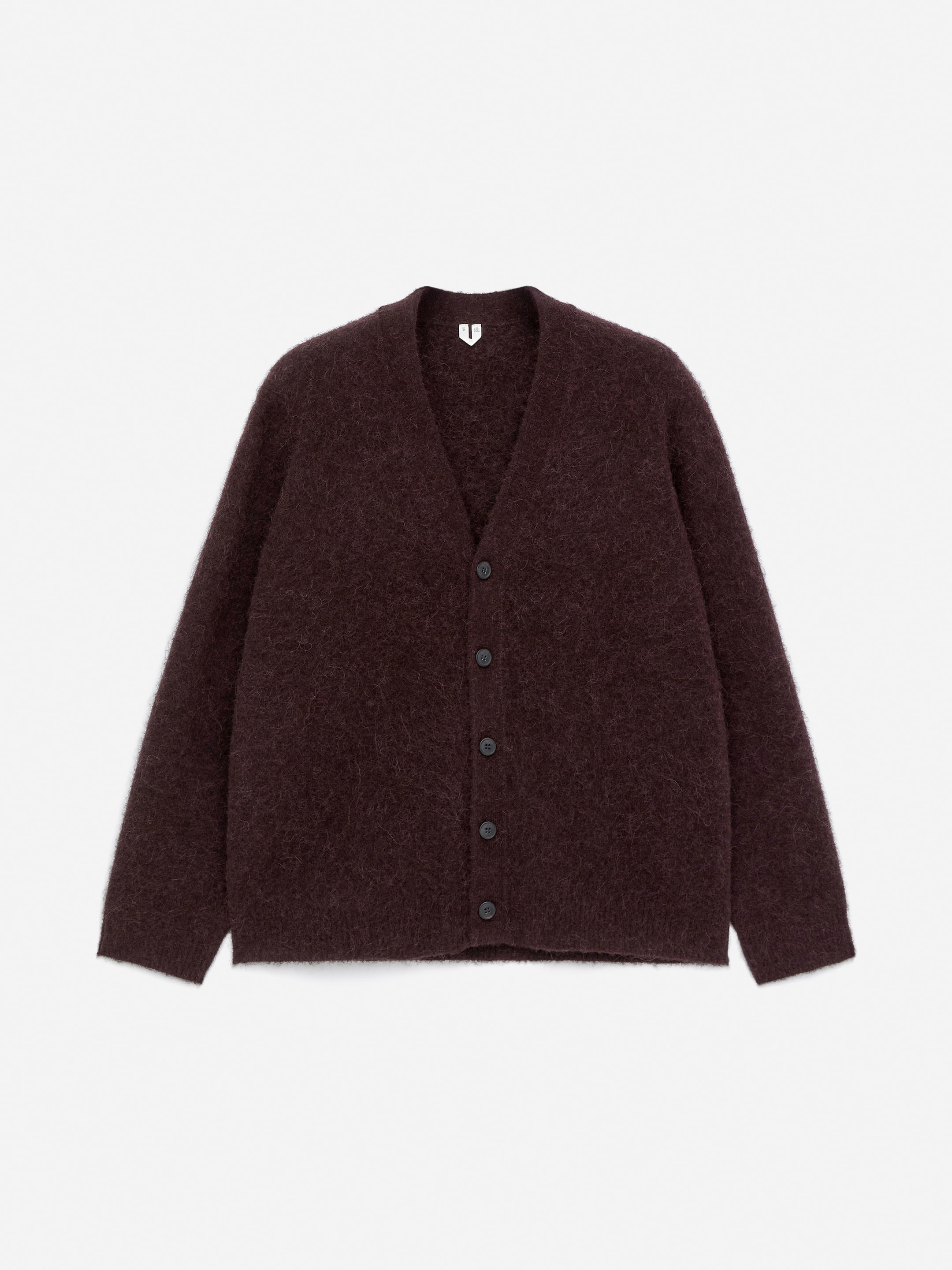 Cardigan en laine et alpaga-#330F1A-17011
