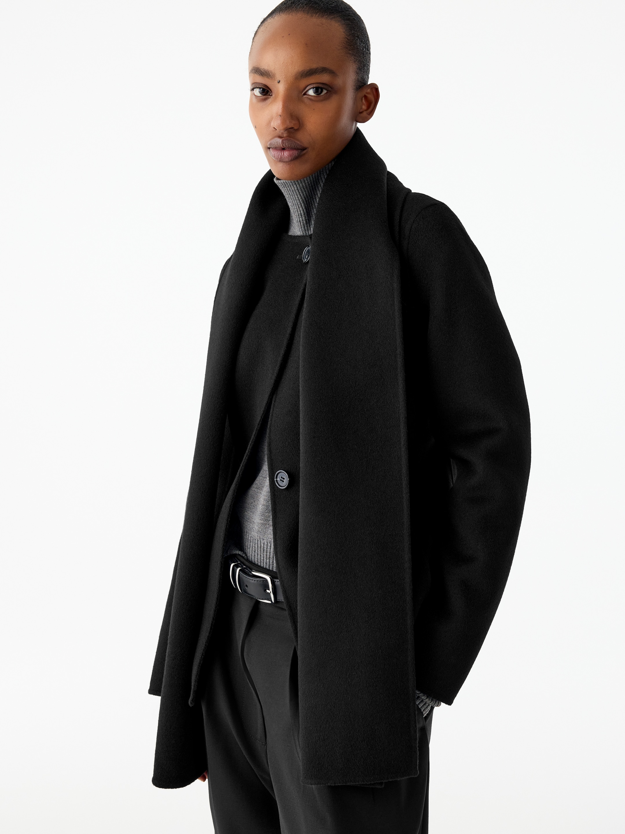 Blazer in tessuto doppiato di misto lana - Nero - Slim fit - women - StillMedia/Lookbook - 11