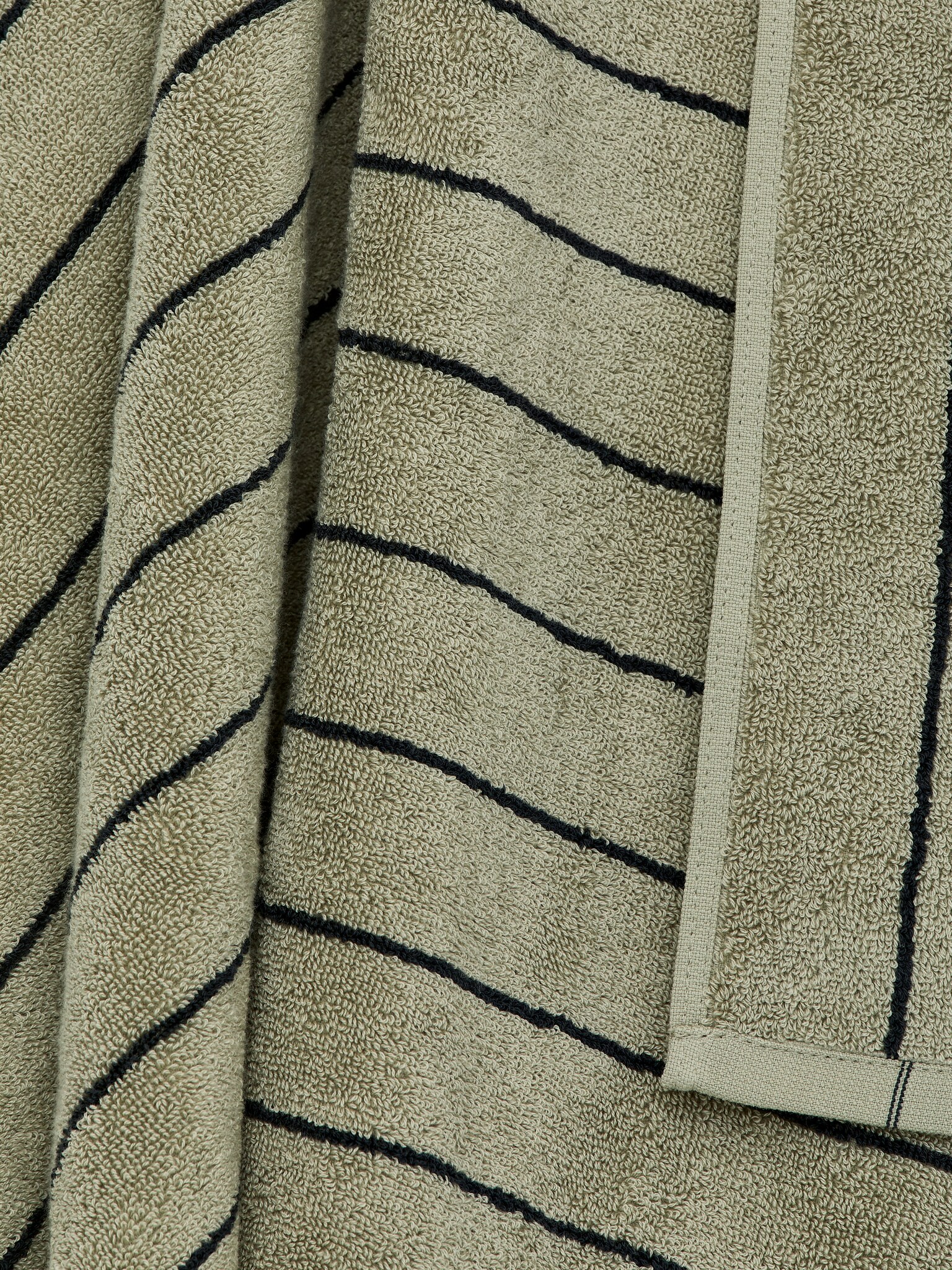 Ručník 50 x 70 cm - Sage/Black/Off White/Black - 2