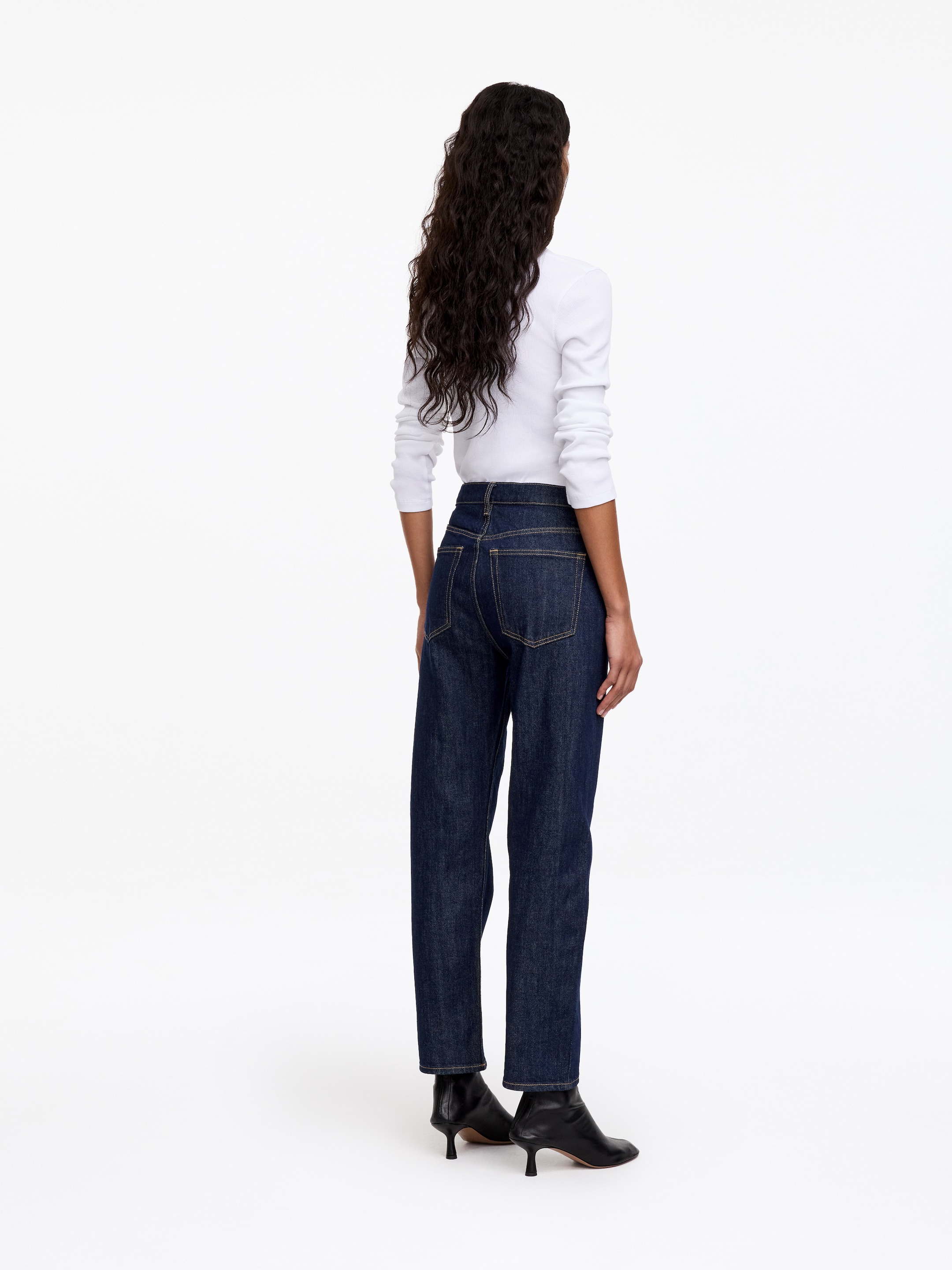 JADE CROPPED Slim Jeans - Dark Blue - Slim fit - women - StillMedia/Lookbook - 4