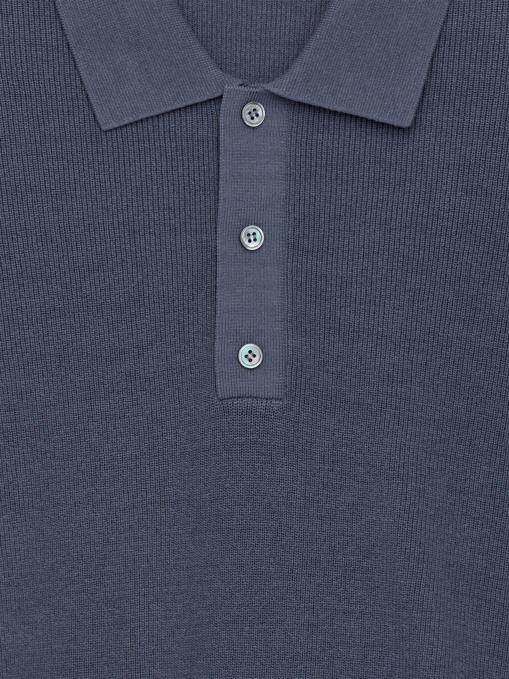 Grösseres Bild ansehen: Feinstrick-Poloshirt - Blau - HERREN | H&M CH 2