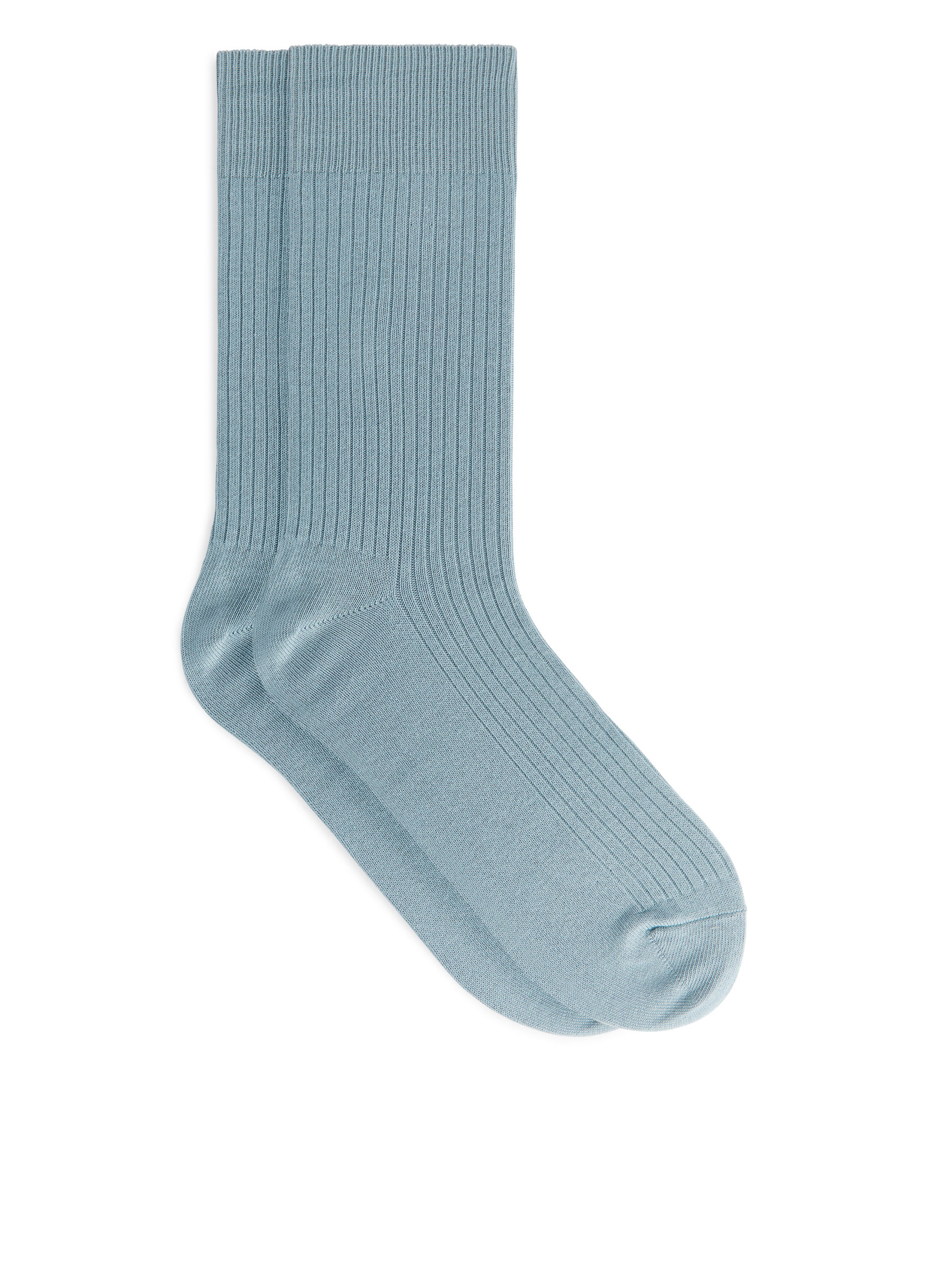 Gerippte Socken aus Supima-Baumwolle - Taubenblau - Herren - StillMedia/DescriptiveStillLife - 1