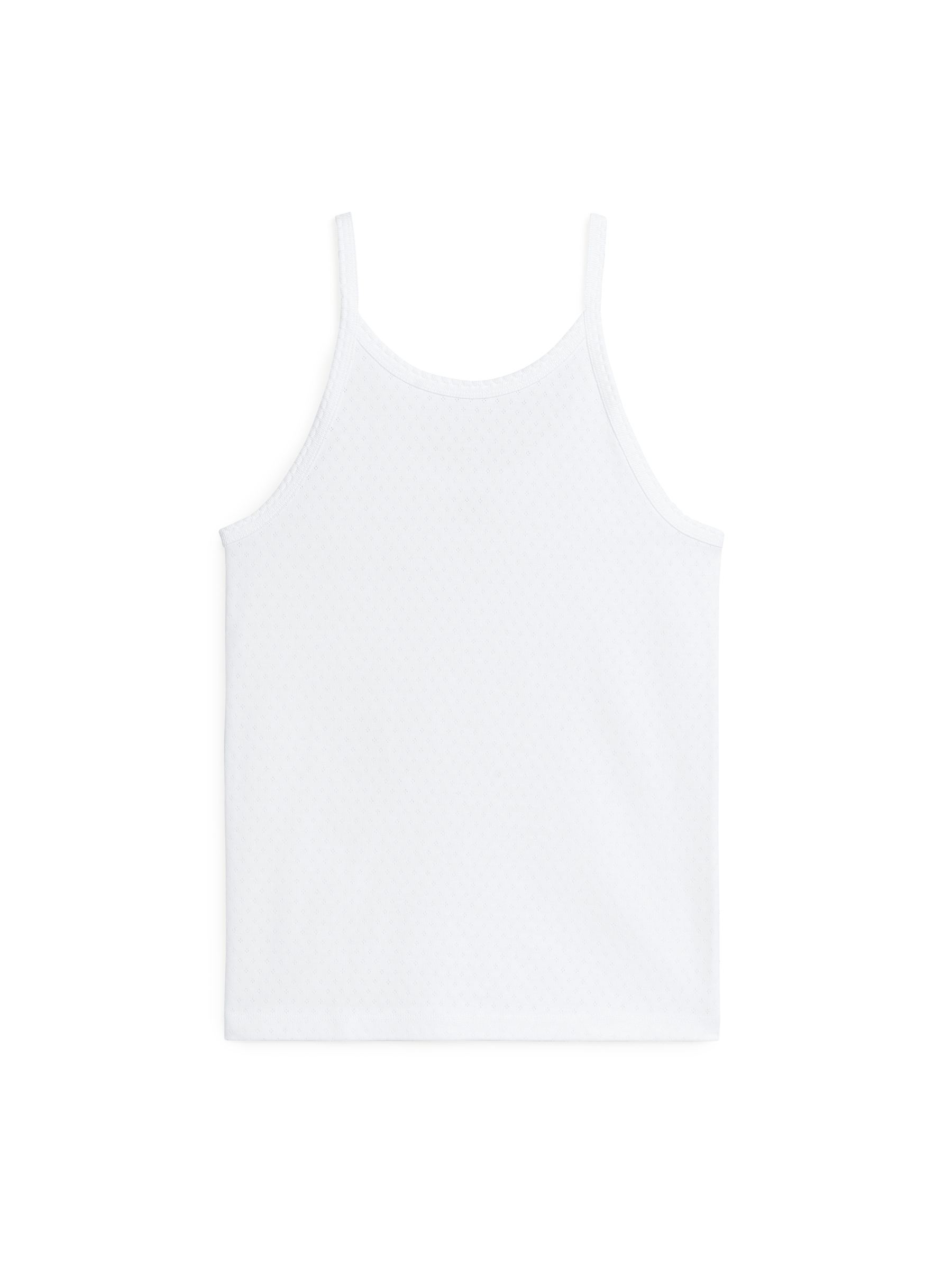 Top calado sin mangas - Blanco - Corte ajustado - Women - StillMedia/DescriptiveStillLife - 1