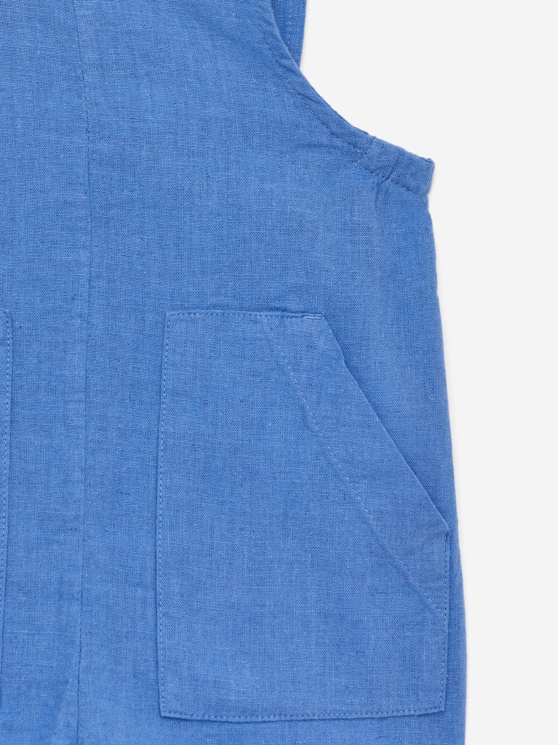 Agrandir l'image: Salopette en lin et coton - Bleu - ENFANT | H&M FR 3