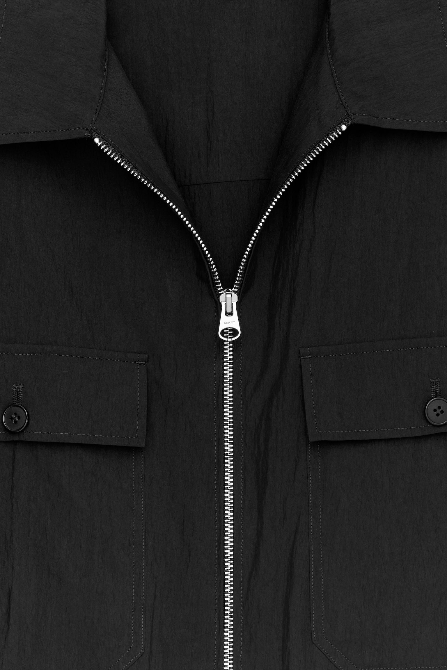 Overshirt i lyocell - Svart/Grön - 6