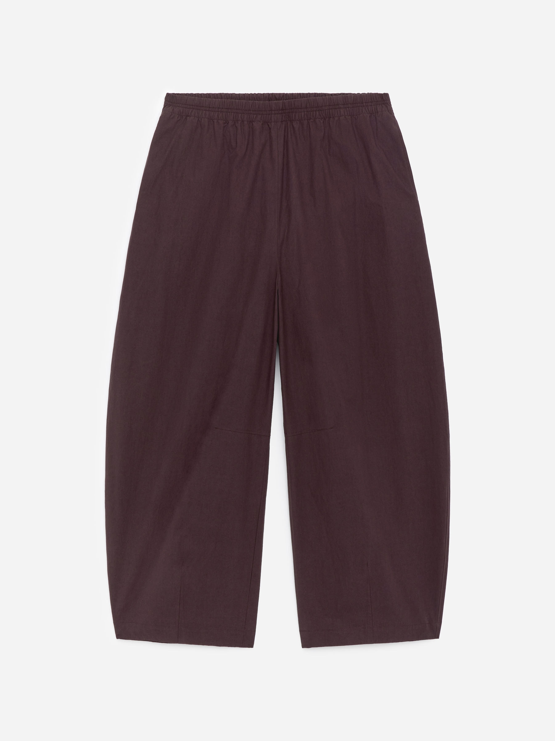 Pantalones de algodón con pernera de barril-#3C2A2B-18114