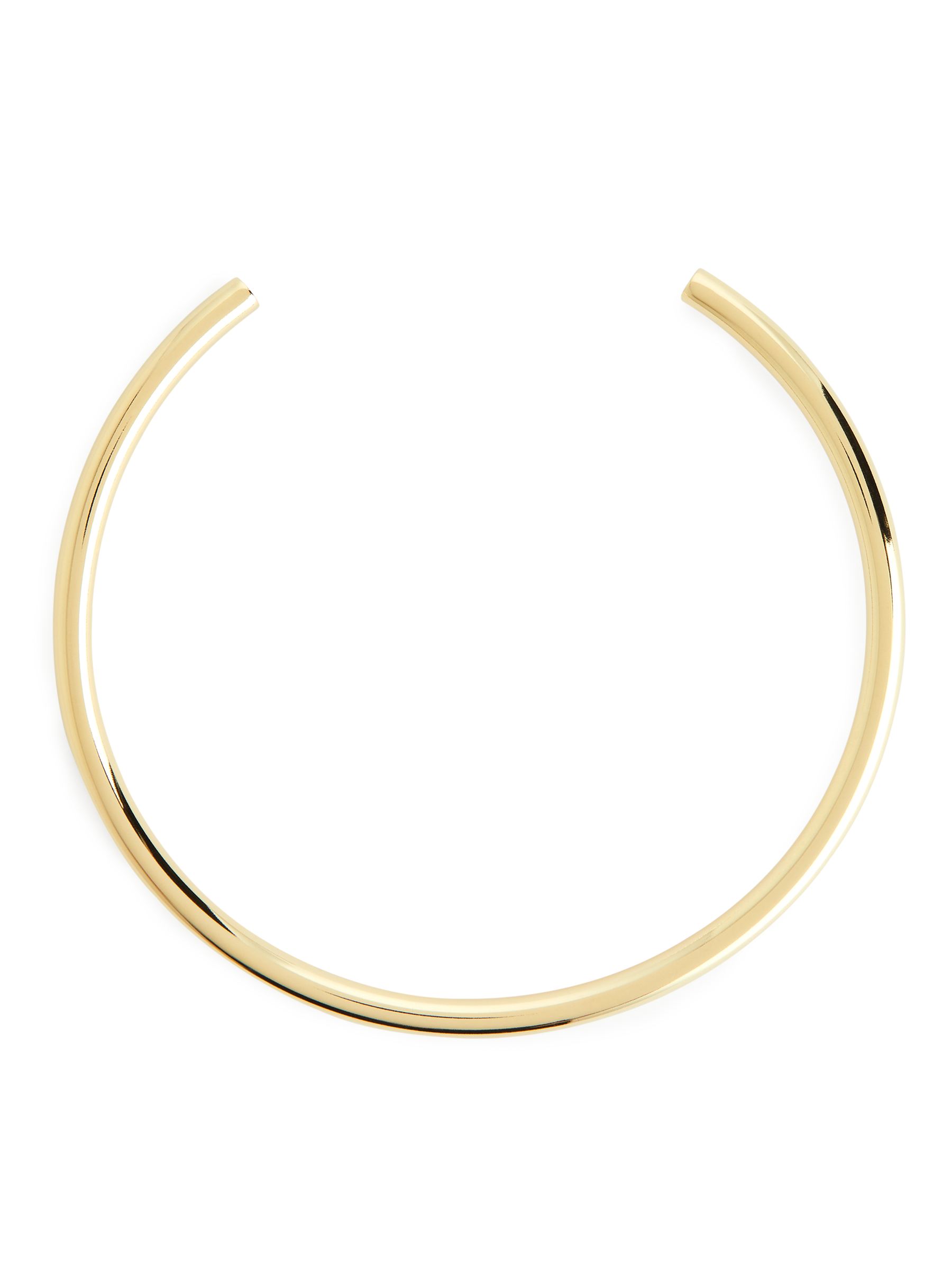 Gold-Plated Cuff Necklace - Gold - Women - StillMedia/DescriptiveStillLife - 1