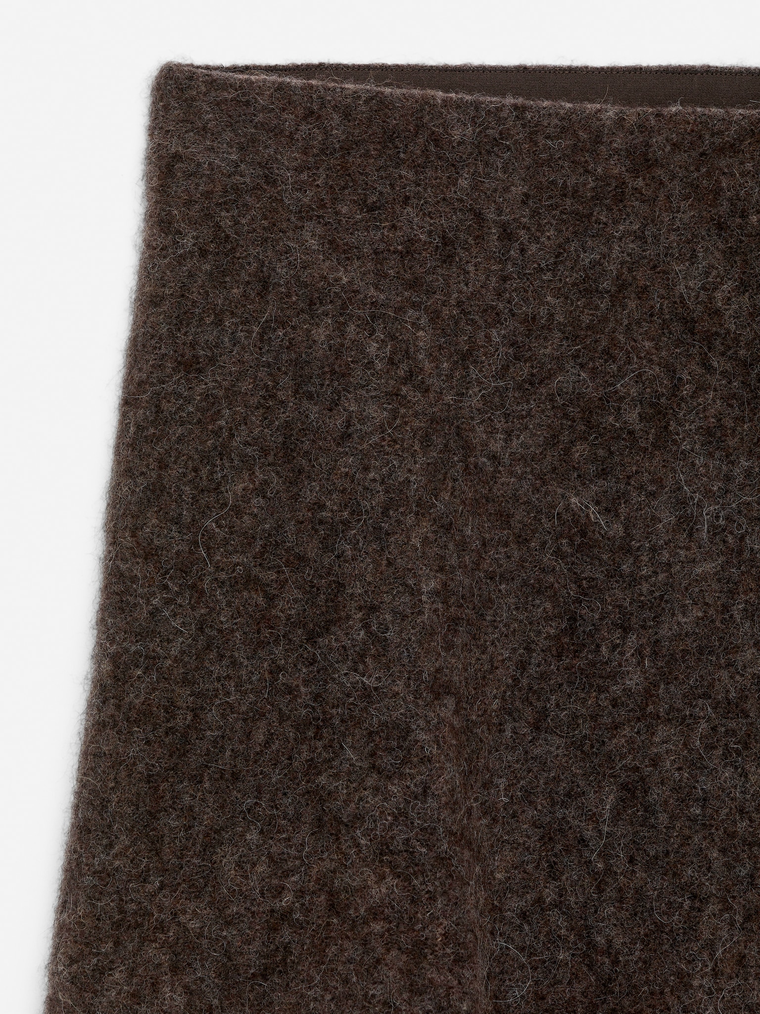 Alpaca-Wool Blend Skirt - Braun - 6