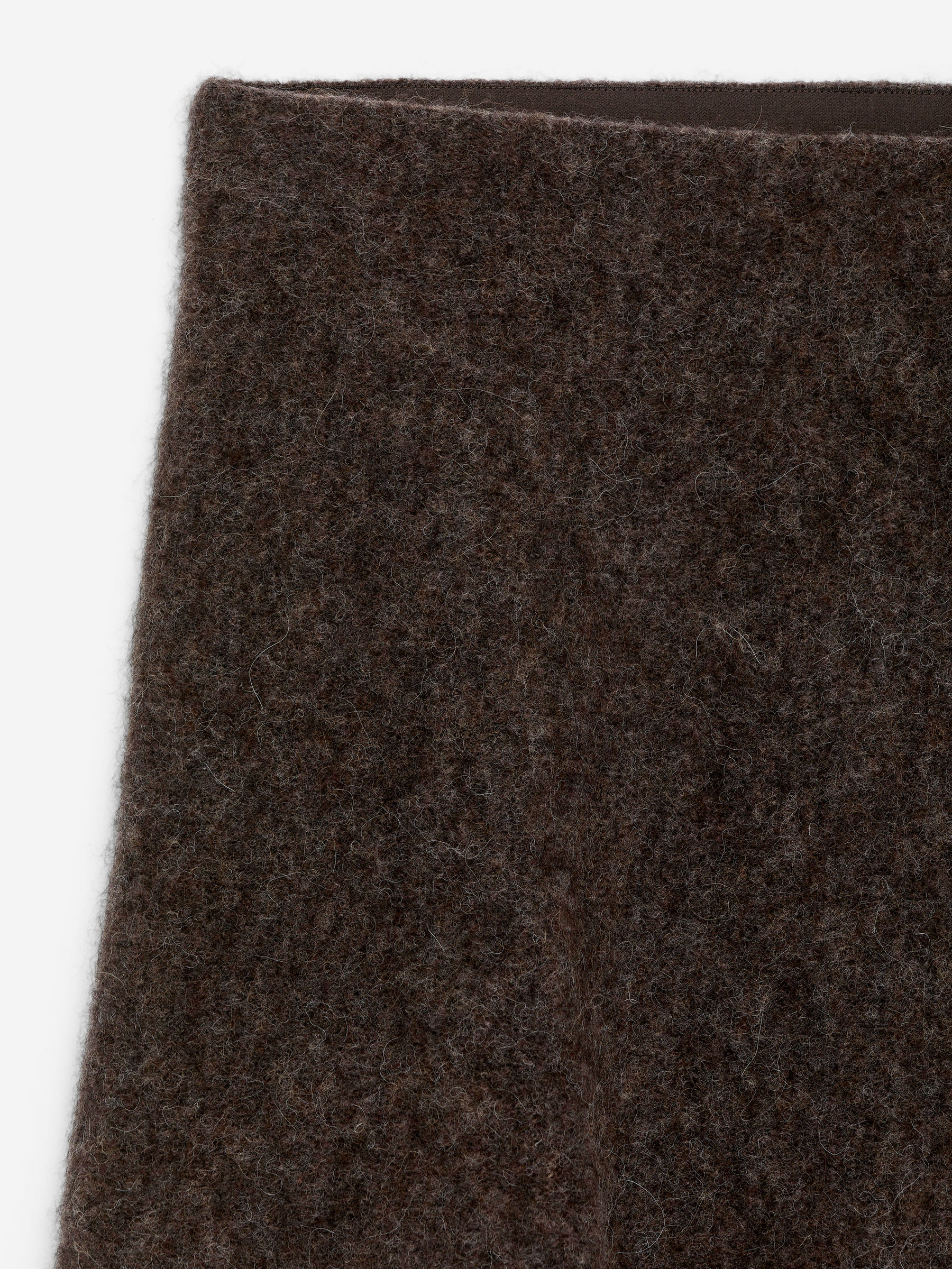 Alpaca-Wool Blend Skirt - Brown - Loose fit - Women - StillMedia/DescriptiveDetail - 1