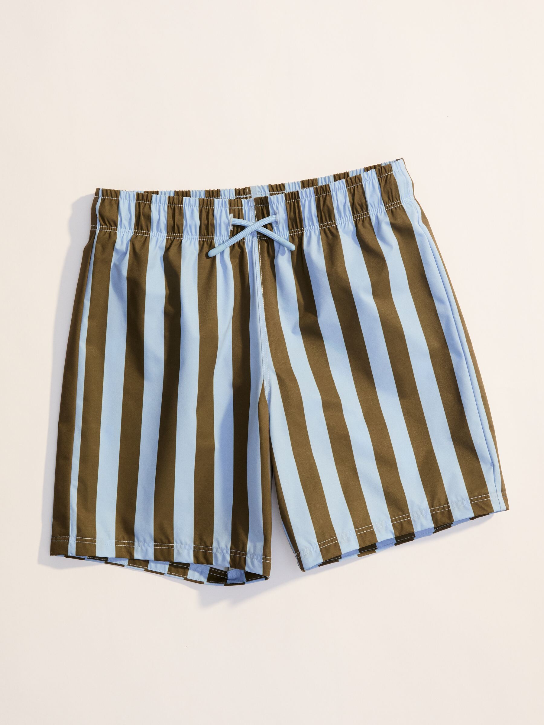 Long Swim Shorts - Blue/Khaki Green - Children - StillMedia/Environmental - 1