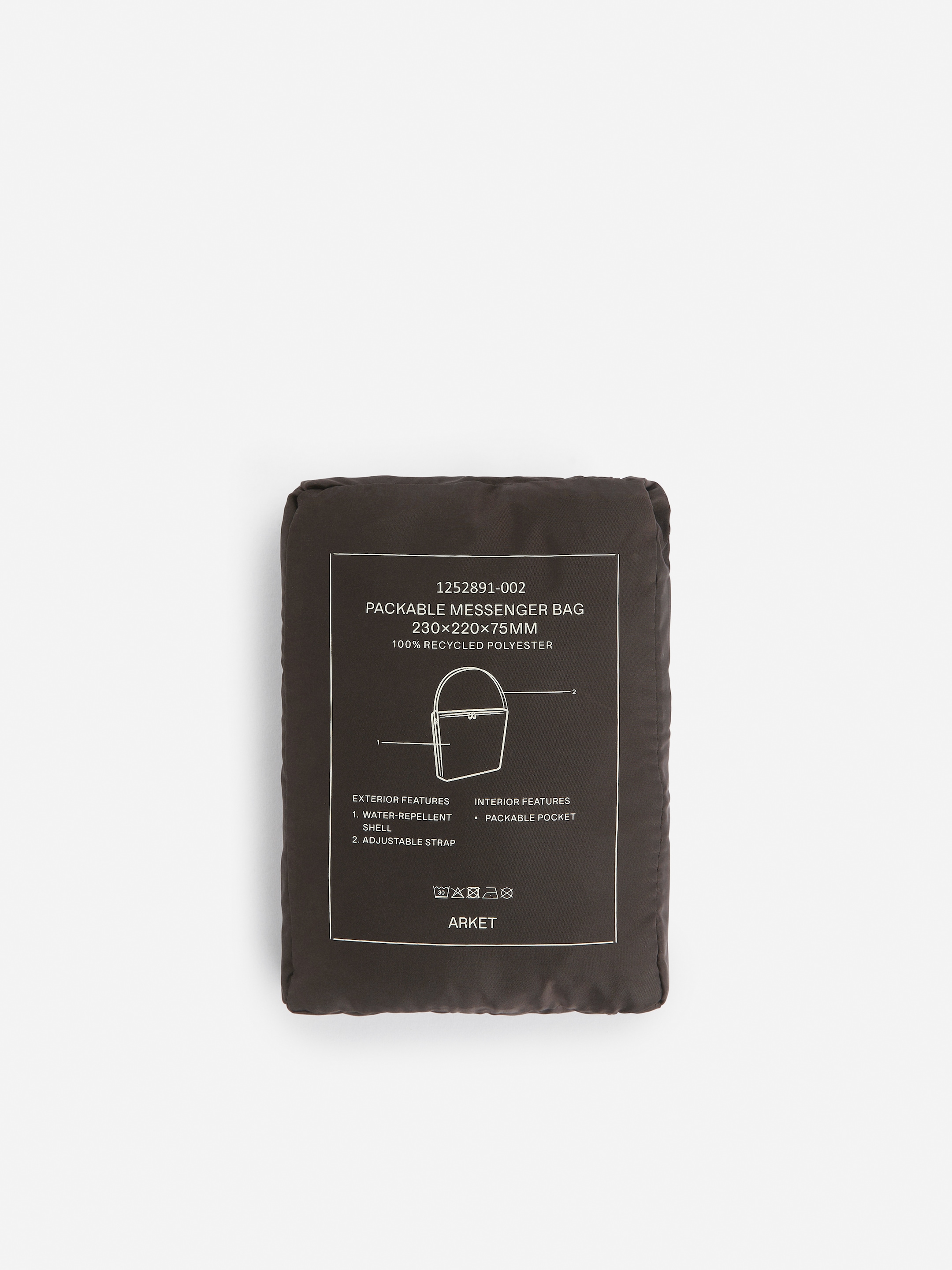 Packable Small Messenger Bag - Brown - Men - StillMedia/DescriptiveDetail - 2