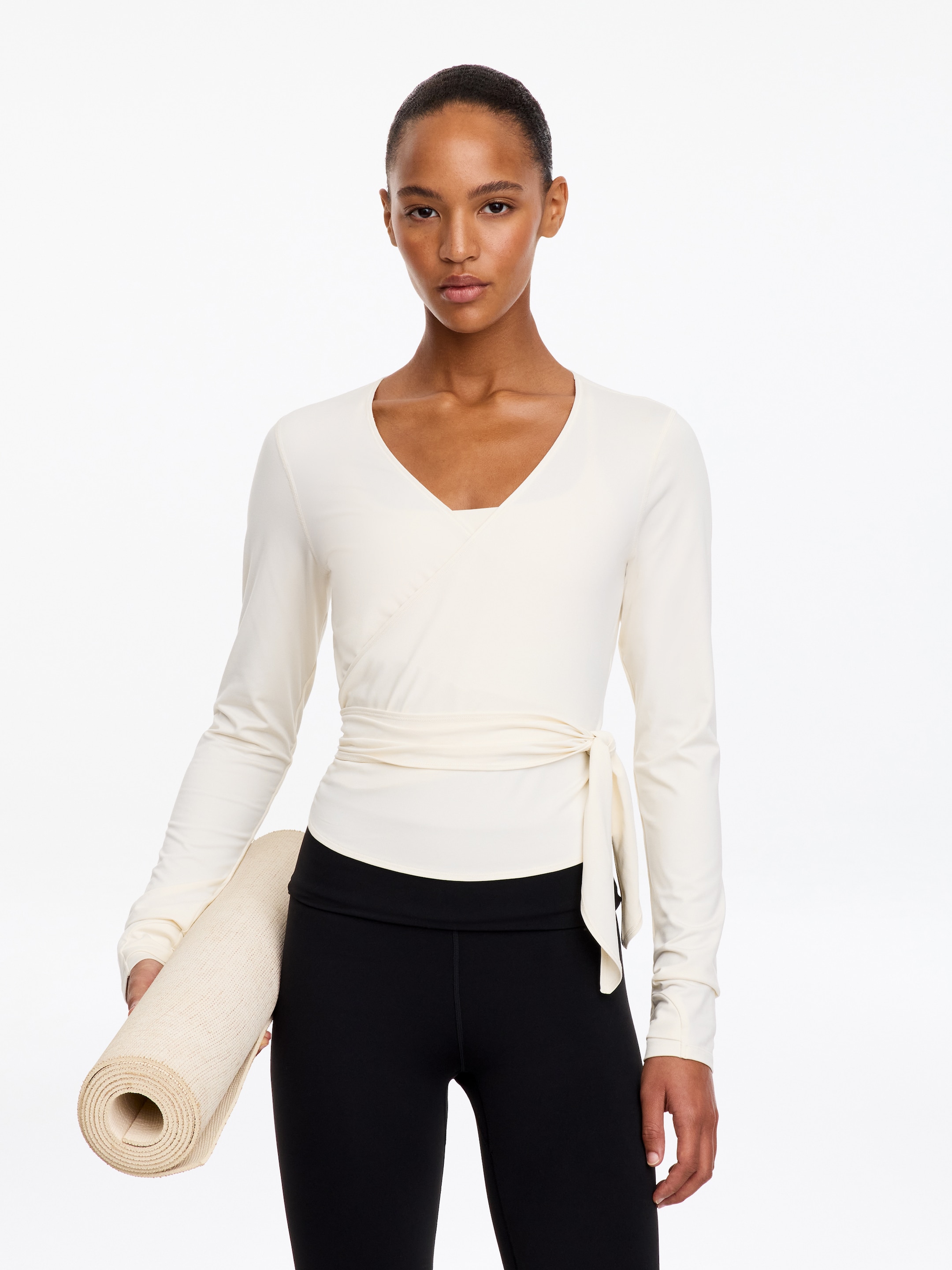 Wrap training top-White-20802