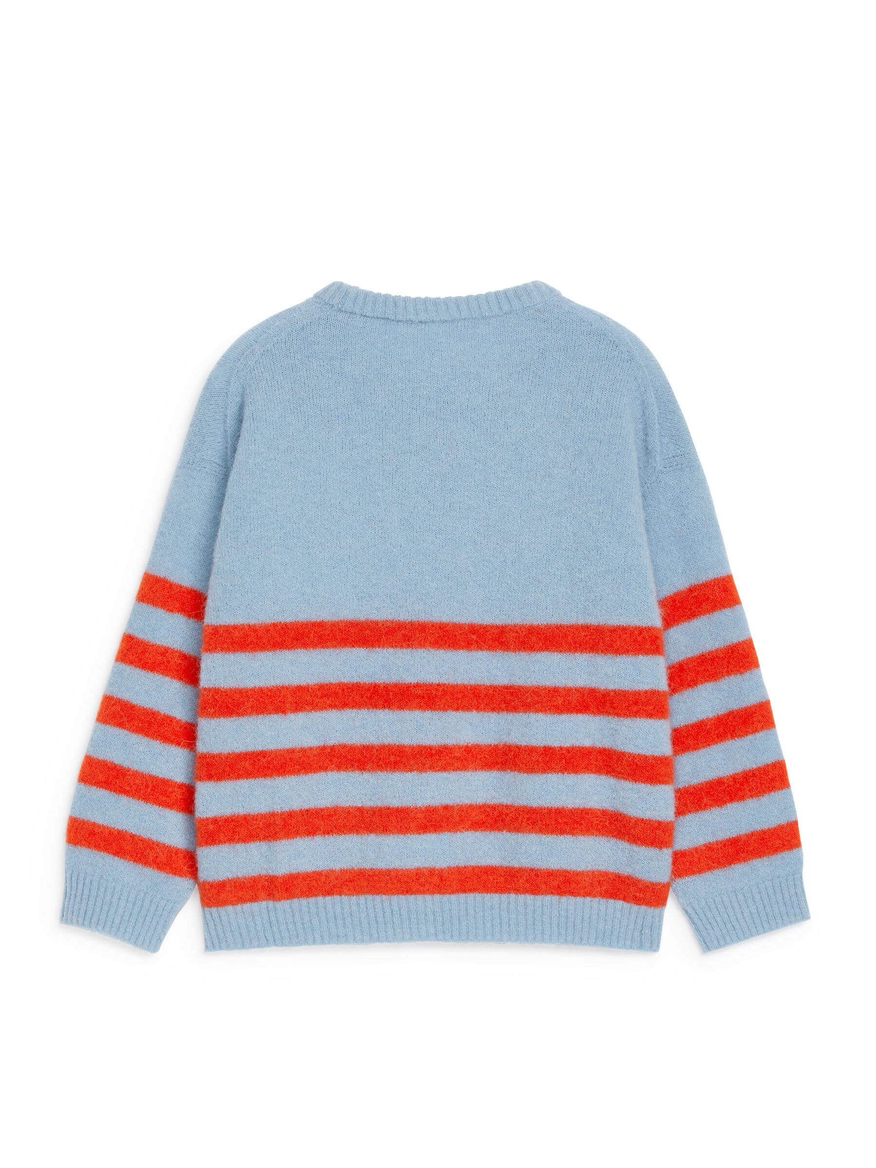 Pullover aus Alpakawolle und Wolle - Hellblau/Rot - Relaxed Fit - Kinder - StillMedia/DescriptiveStillLife - 1