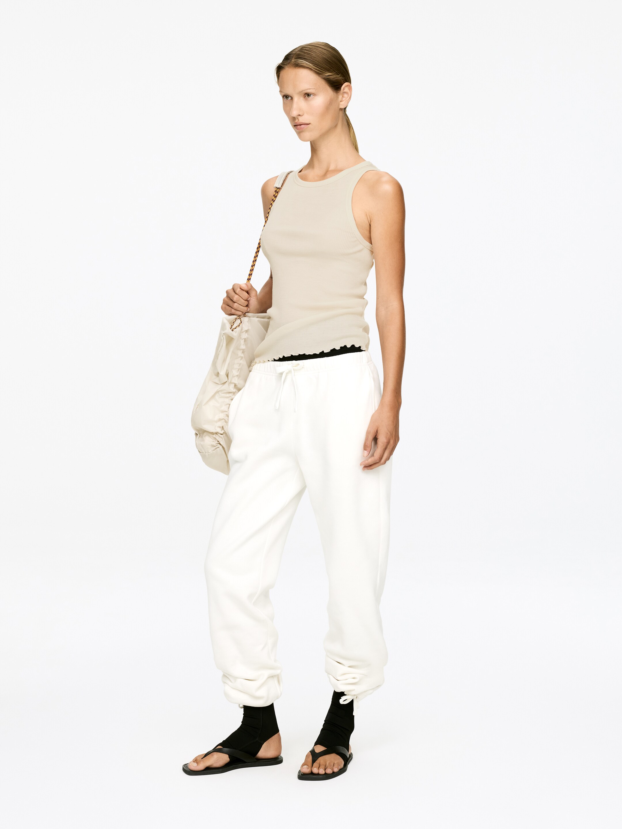 Visualizza immagine più grande: Canotta in lana e seta - Bianco sporco - DONNA | H&M IT 4