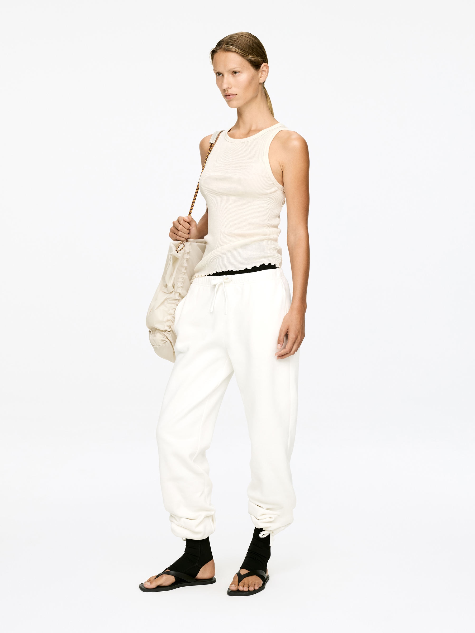 Linne i ull och siden - Off-white - Regular fit - Women - StillMedia/Lookbook - 4