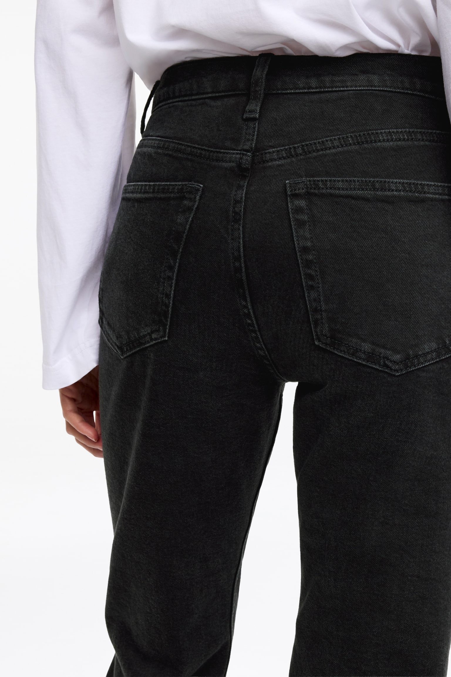 Calças de ganga de corte slim CROPPED JADE - Preto desbotado/Azul/Branco/Azul escuro/Azul/Azul escuro - 8