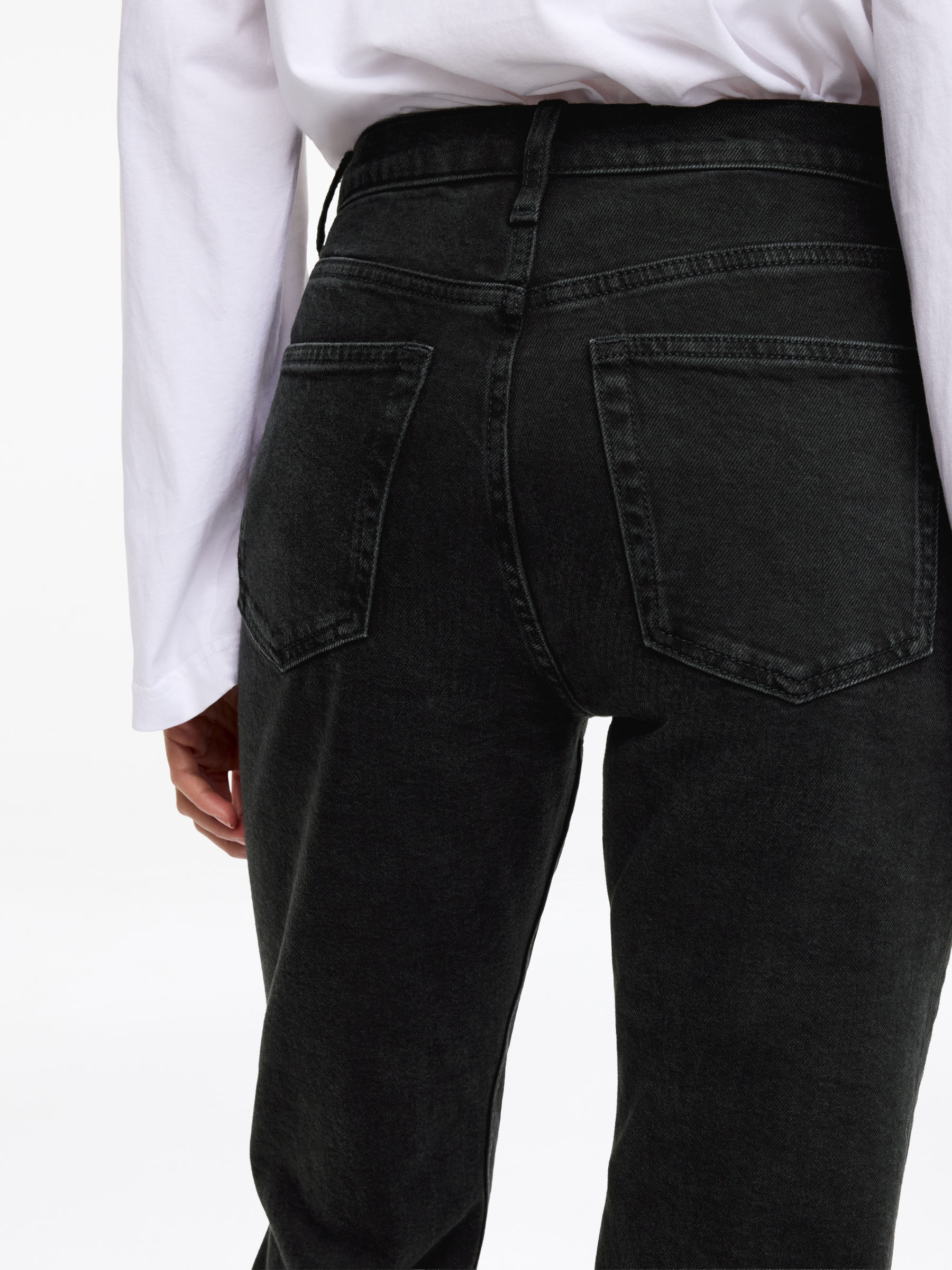 Jean slim raccourci JADE - Noir délavé - Slim fit - Femme - StillMedia/Lookbook - 11