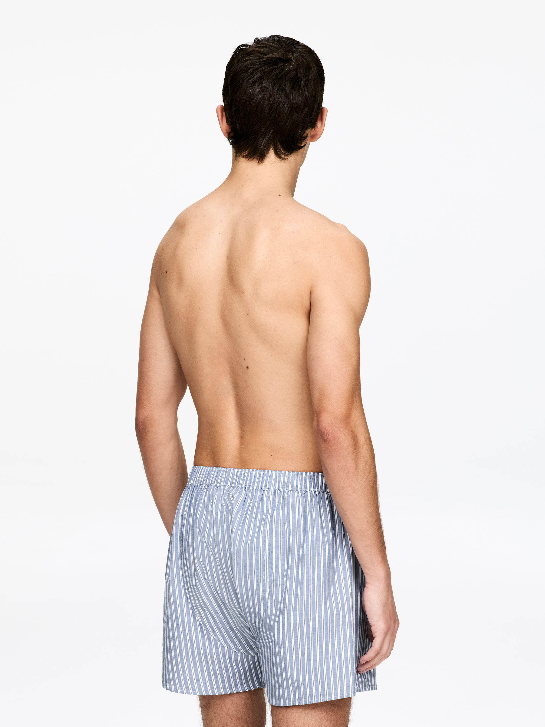 Woven Boxers, Set of 2 - Blue/Stripe - Regular fit - Men - StillMedia/Lookbook - 13
