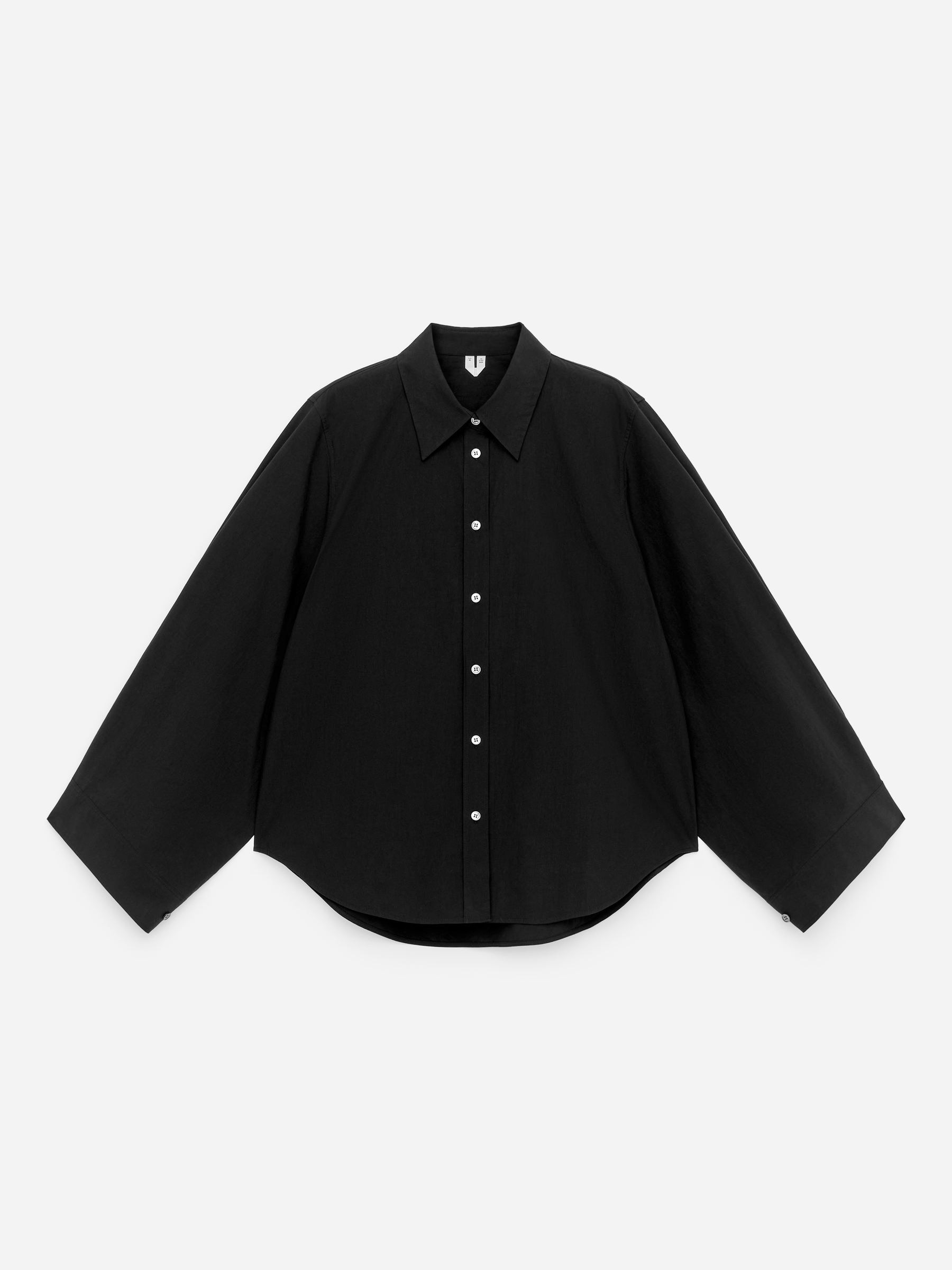 Volume-Sleeve Shirt - Black - Regular fit - Women - StillMedia/DescriptiveStillLife - 2