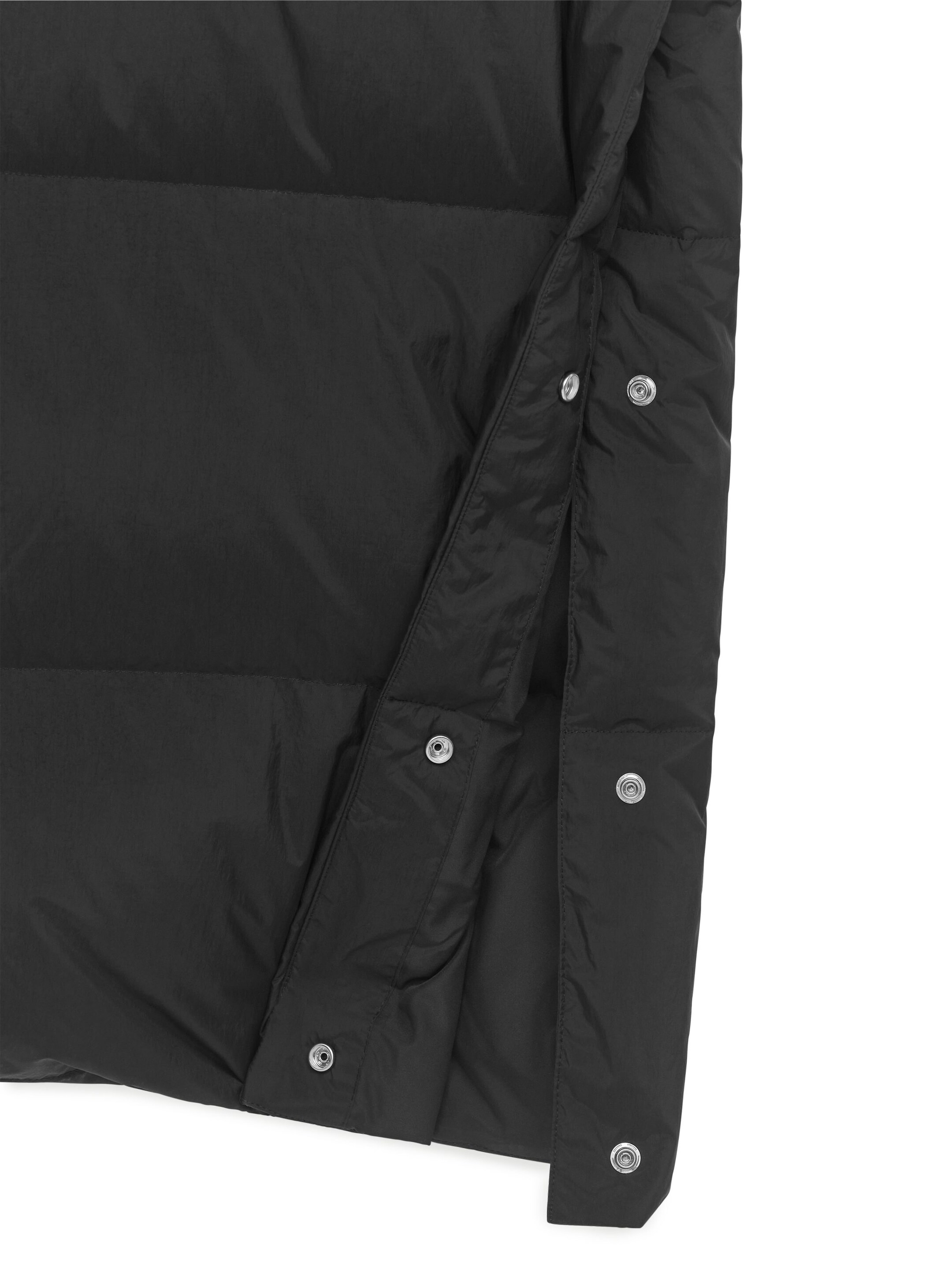 Grotere afbeelding bekijken: Lange Upcycled Down-jas - Zwart - DAMES | H&M NL 2