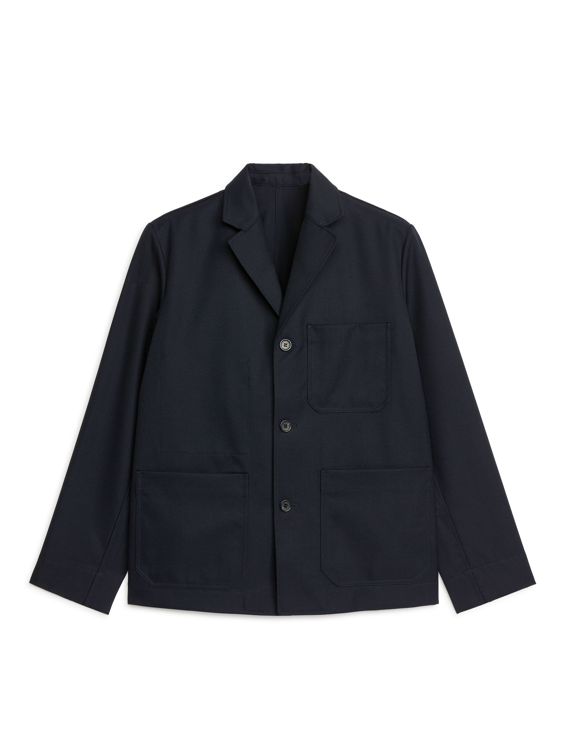 Wool Twill Blazer - Black - Loose fit - Men - StillMedia/DescriptiveStillLife - 2