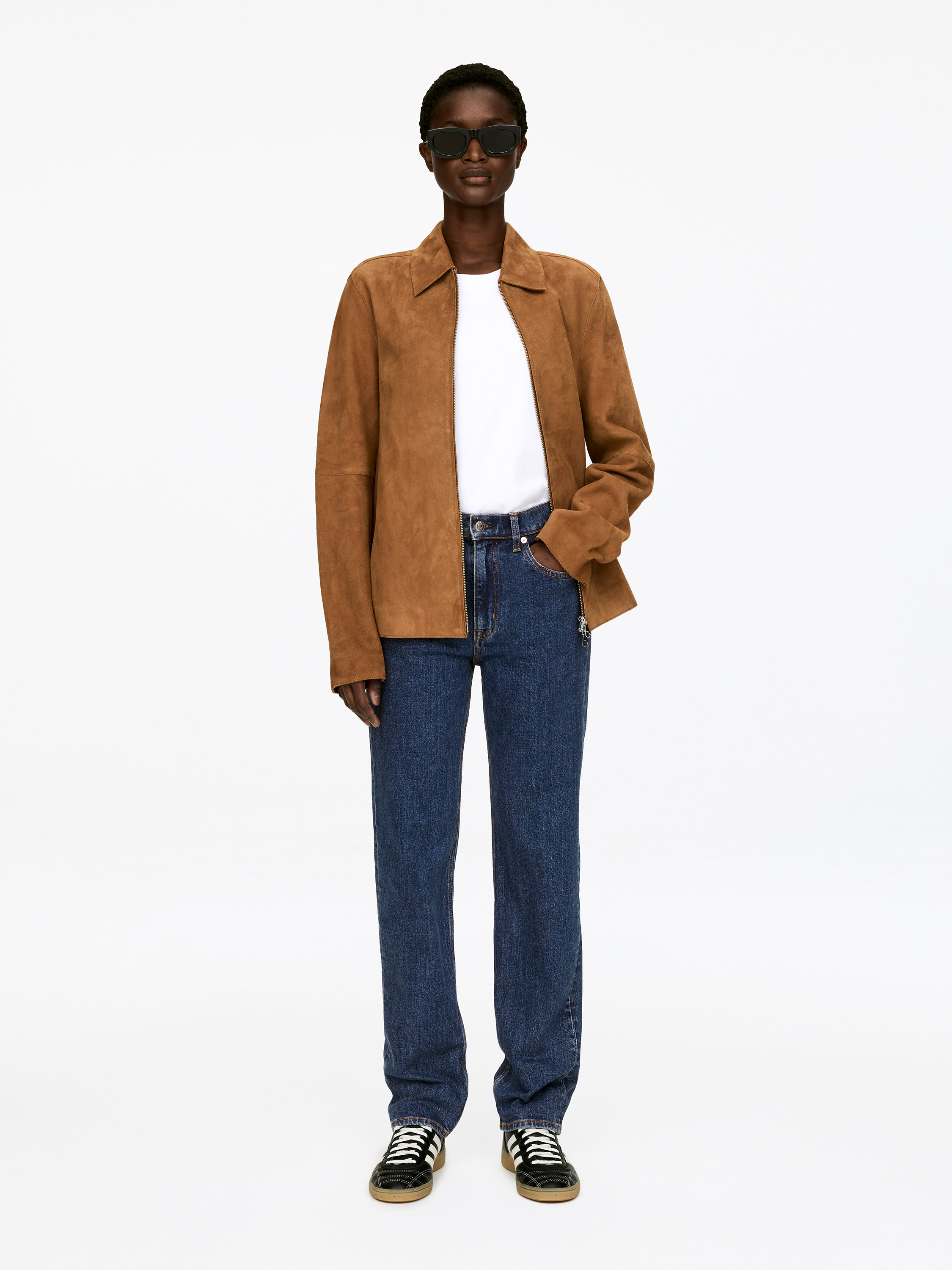 Jade Long Slim Jeans-#3E64A7-17564