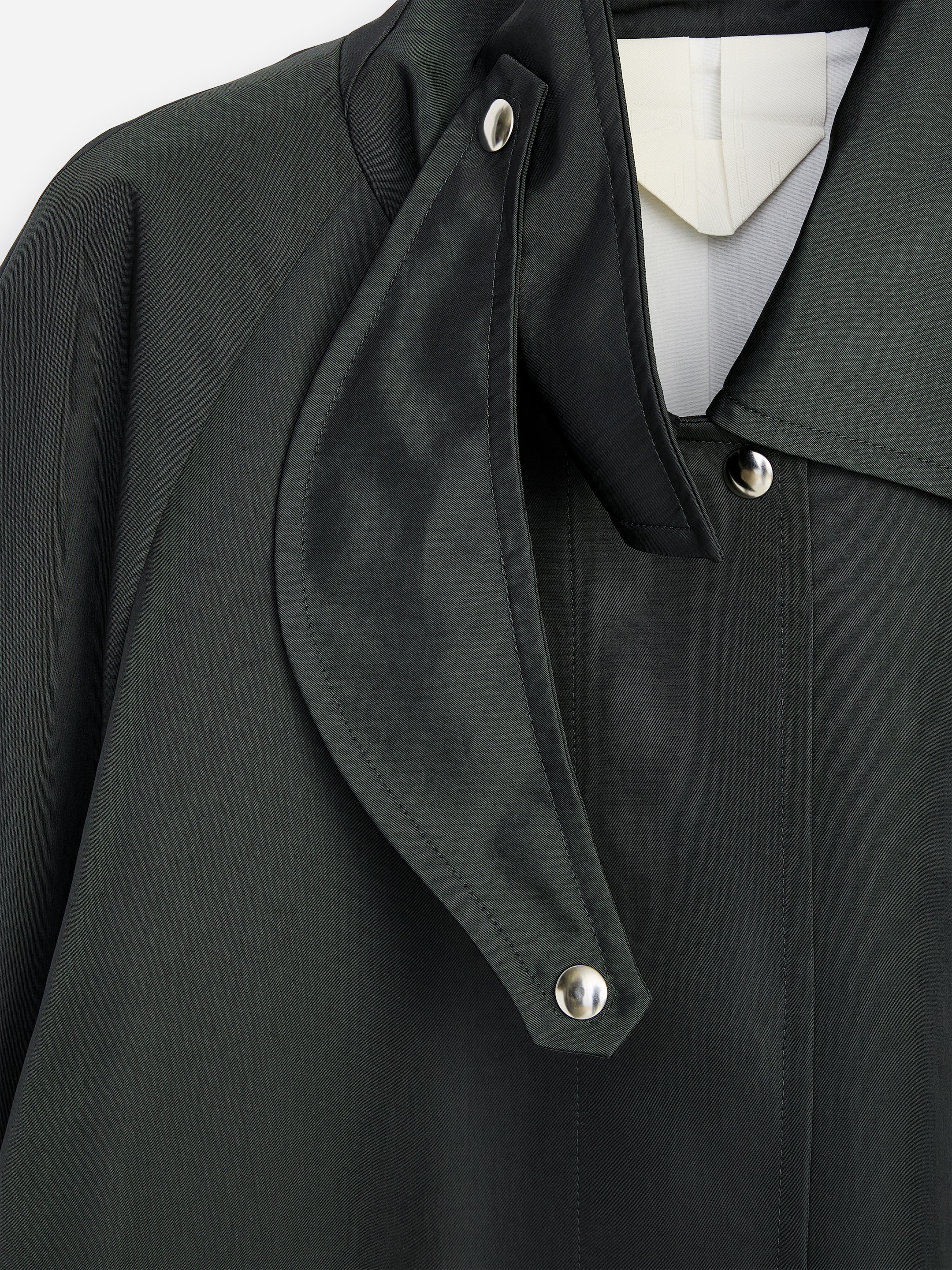 Lockerer Mantel aus Nylon - Grau - Loose Fit - women - StillMedia/DescriptiveDetail - 3