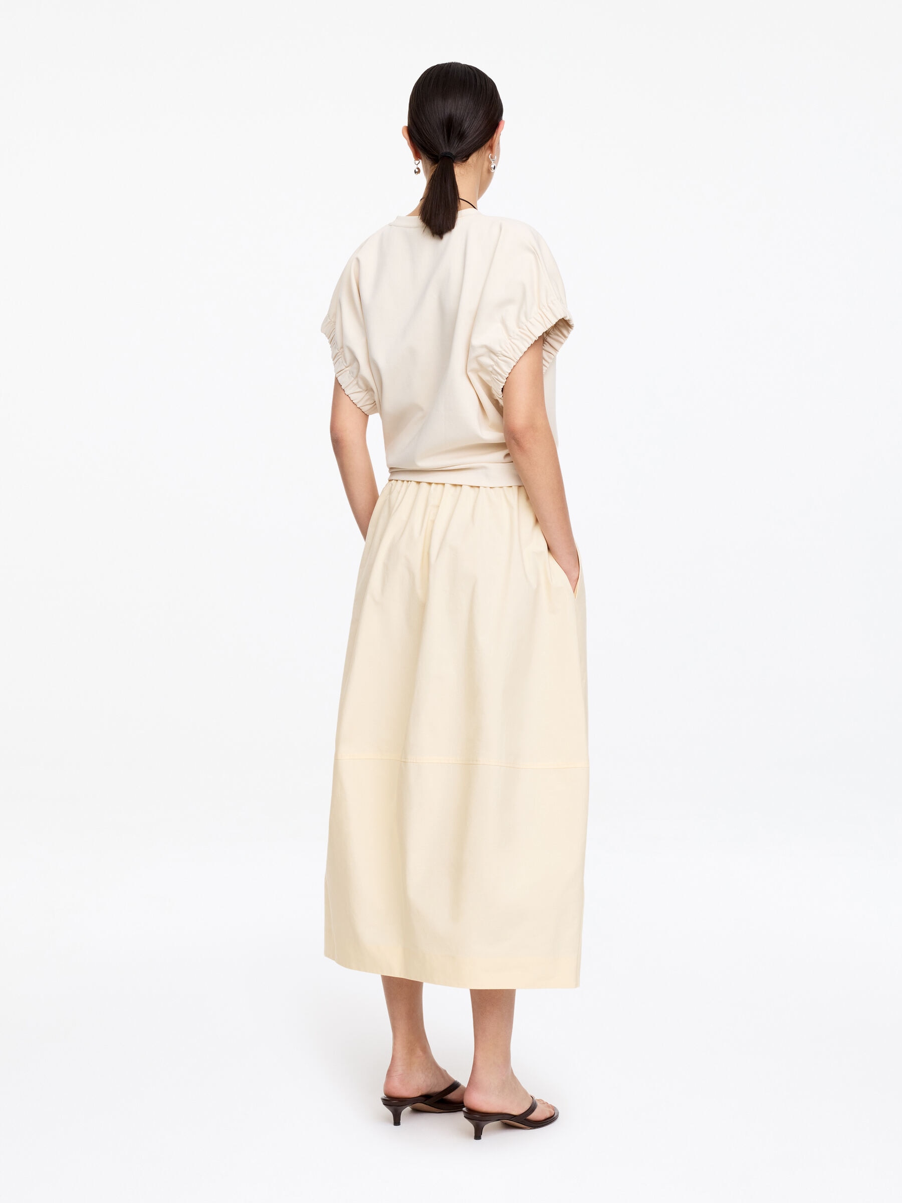 Minifalda de algodón - Beige claro - Corte estándar - Women - StillMedia/Lookbook - 4