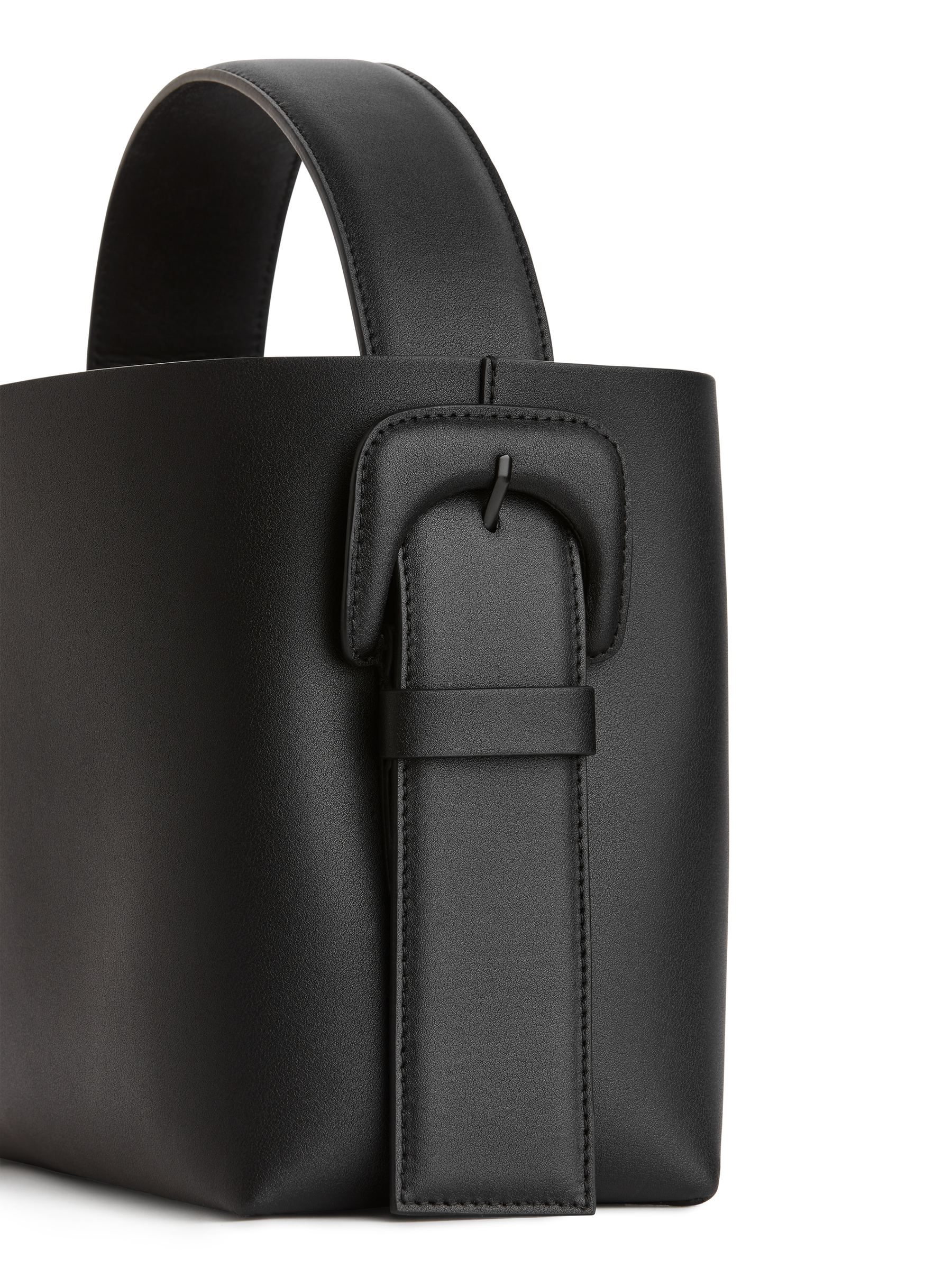Axelremsväska i skinn - Svart - Women - StillMedia/DescriptiveDetail - 5