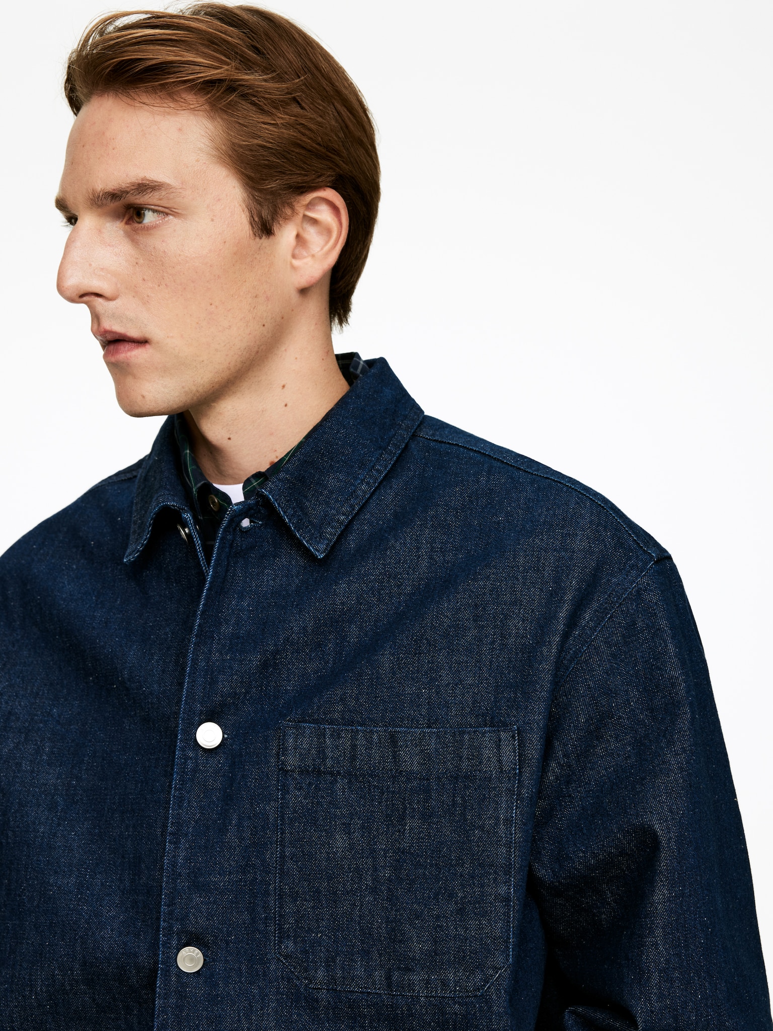 Surchemise en jean - Bleu foncé - 4